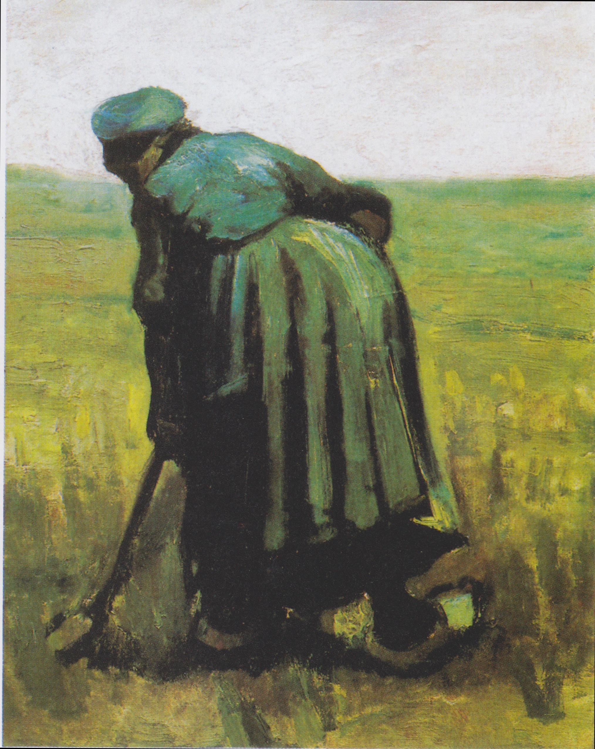A Woman with a Spade, Seen From Behind, 1885-07, by Vincent van Gogh