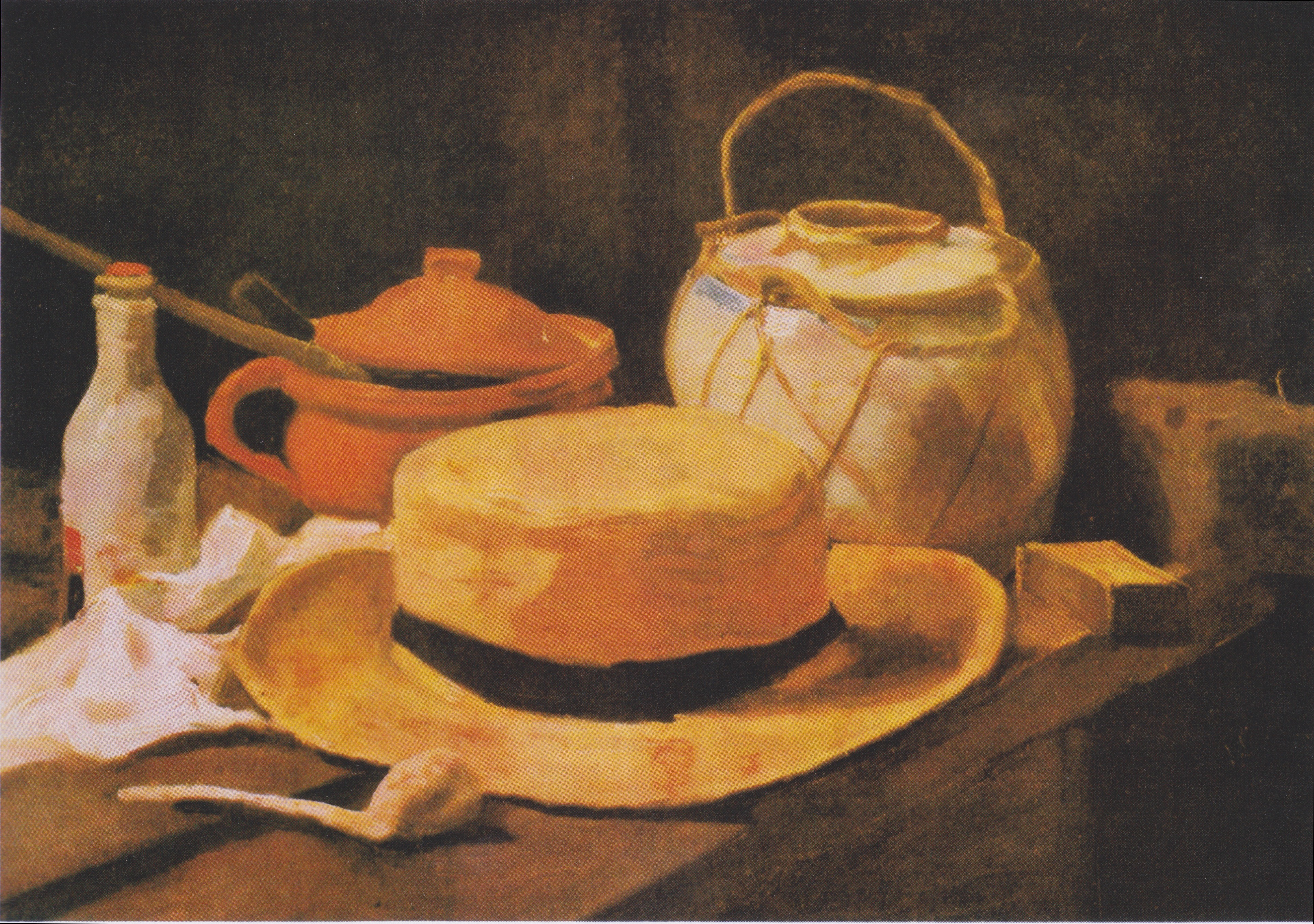 Still Life with Straw Hat, 1885, by Vincent van Gogh