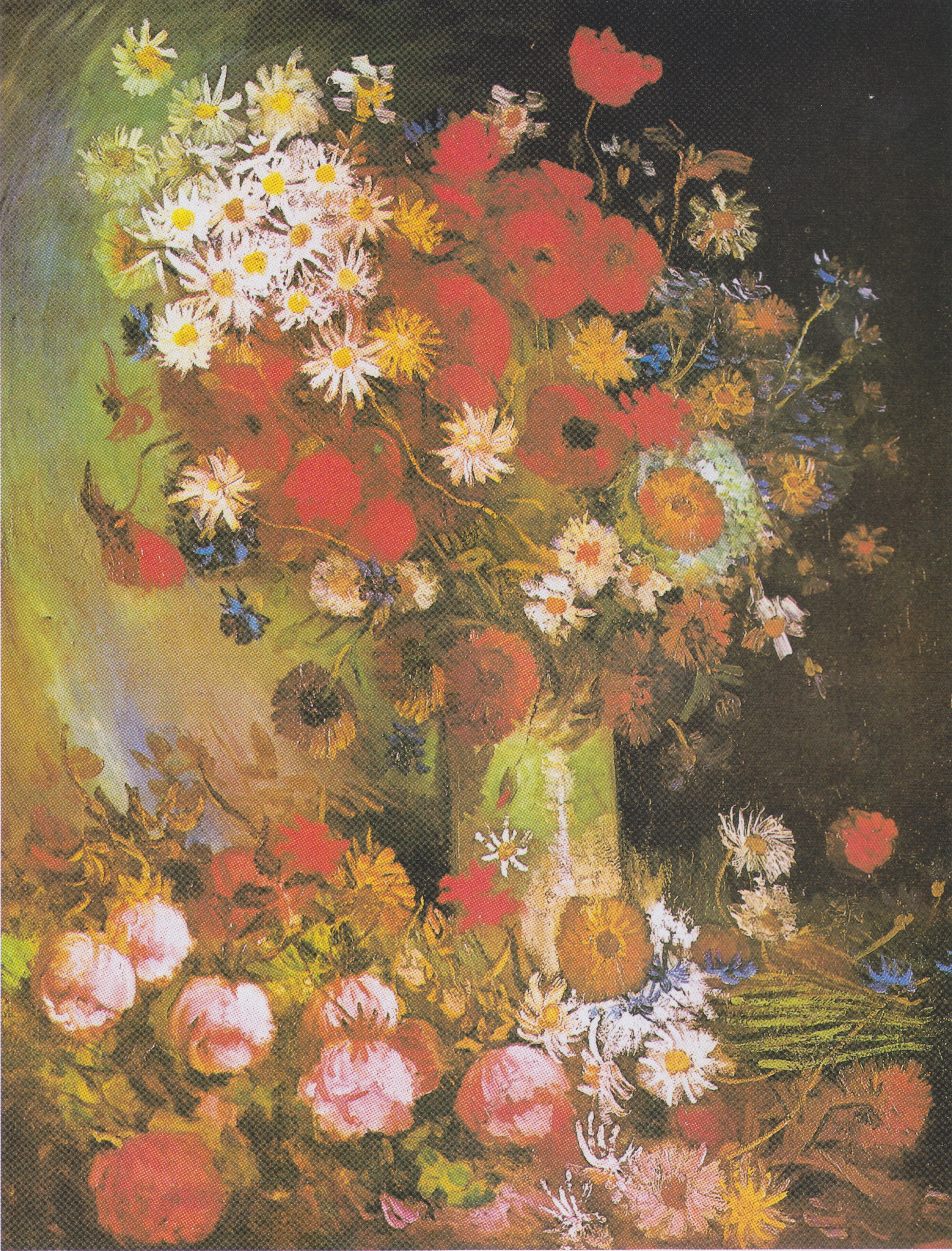 Still Life with Meadow Flowers and Roses, 1886, by Vincent van Gogh
