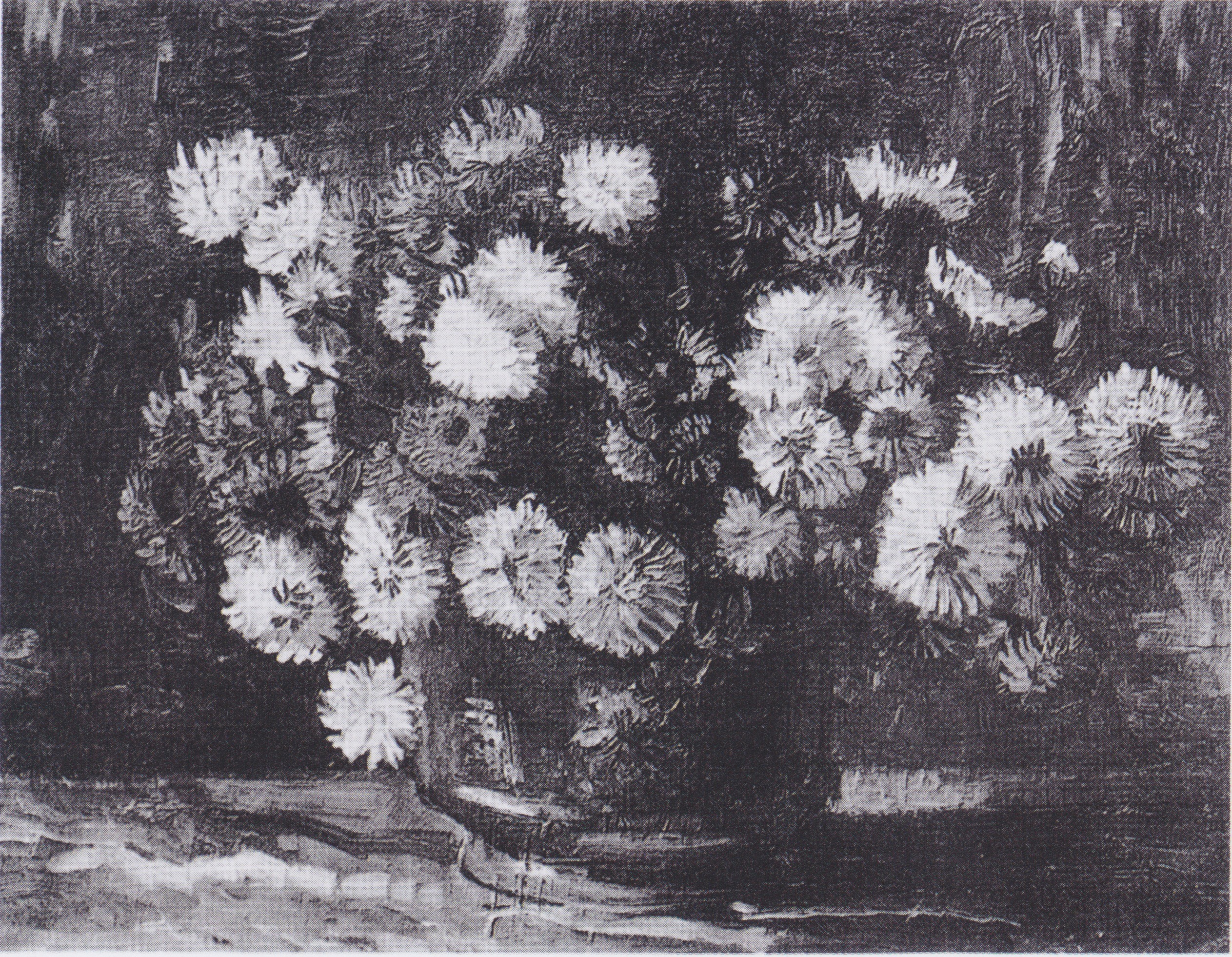 Bowl with Chrysanthemums, 1886, by Vincent van Gogh
