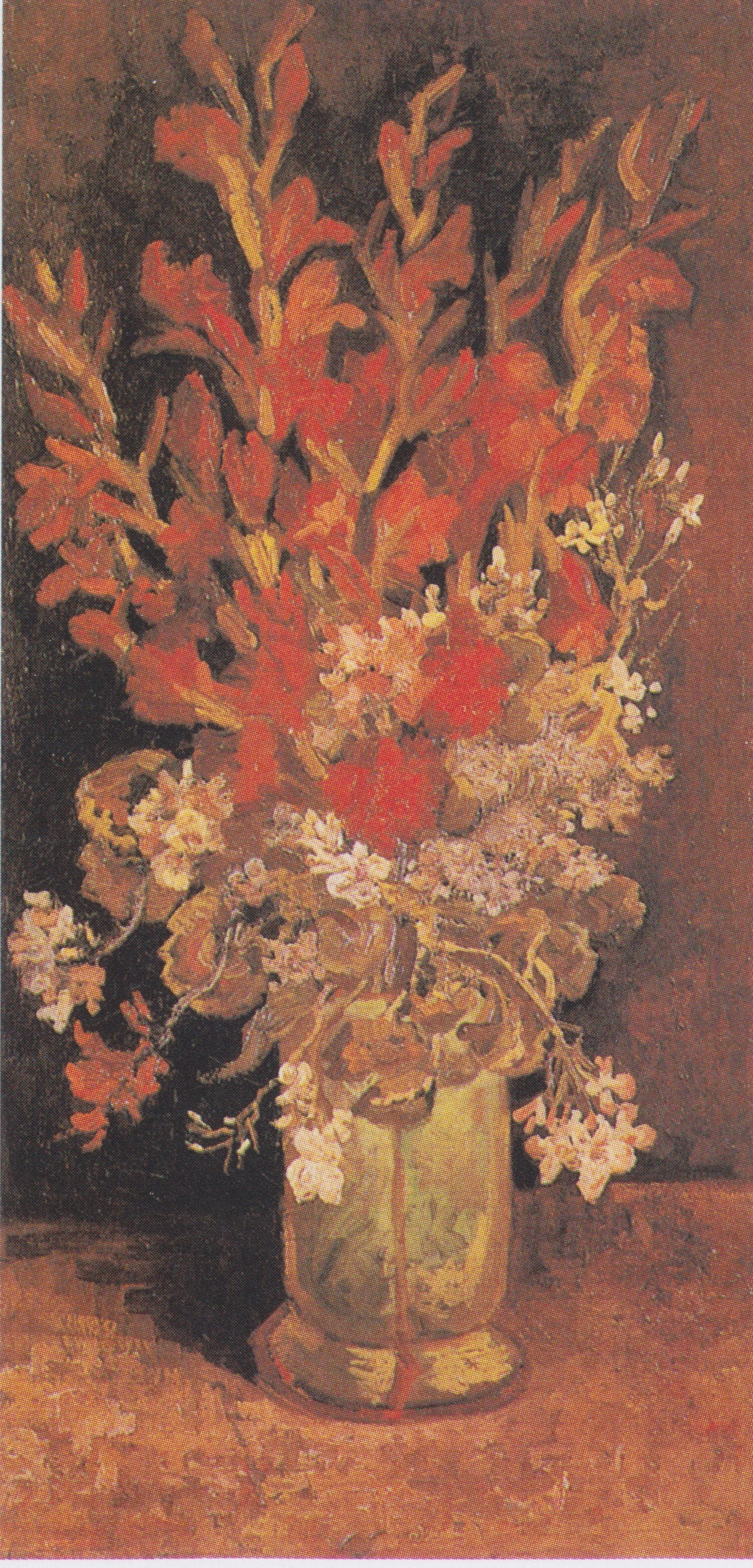 Vase with Gladioli and Carnations, 1886, by Vincent van Gogh