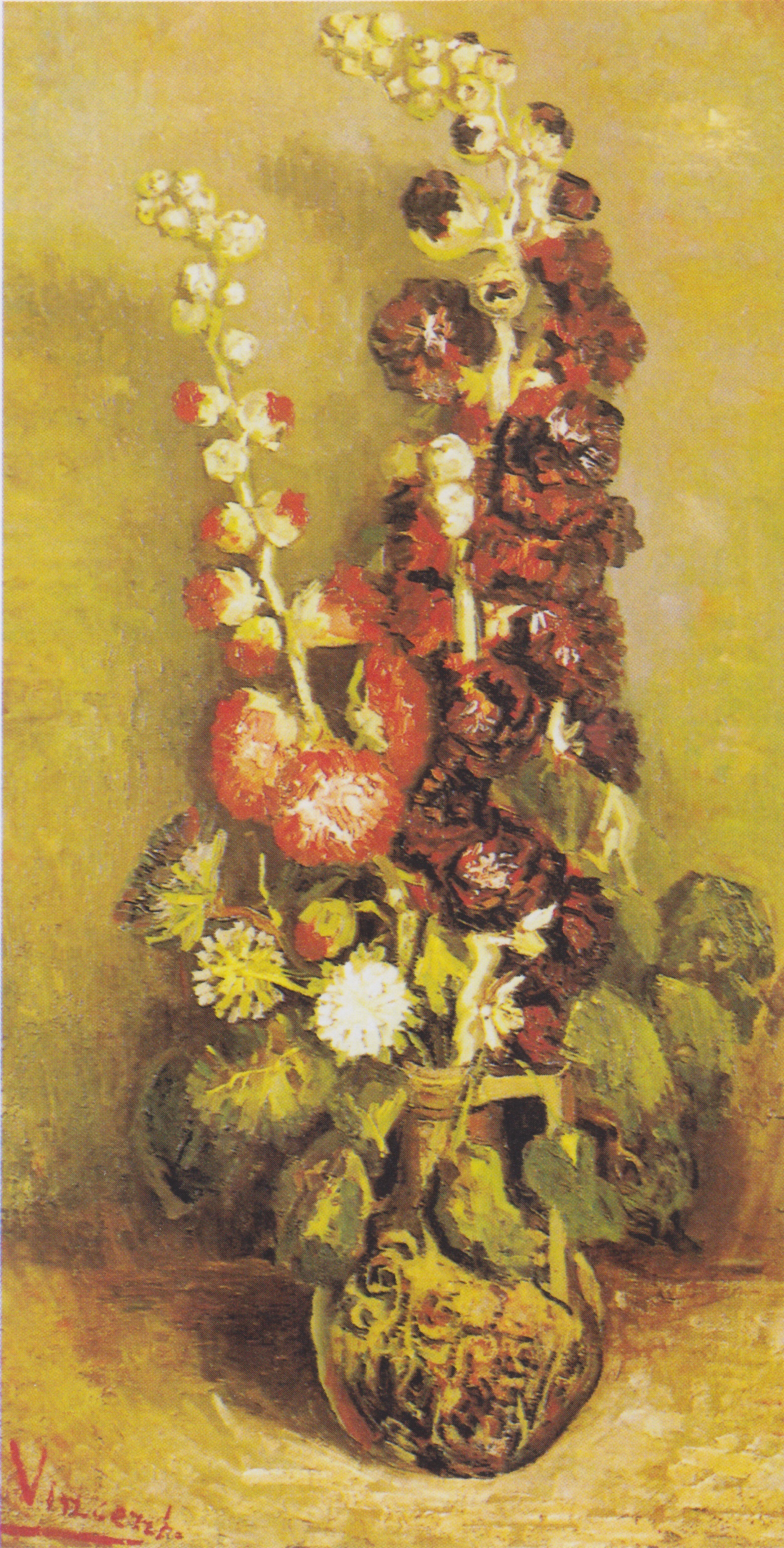 Vase with Musk-mallows, 1886, by Vincent van Gogh