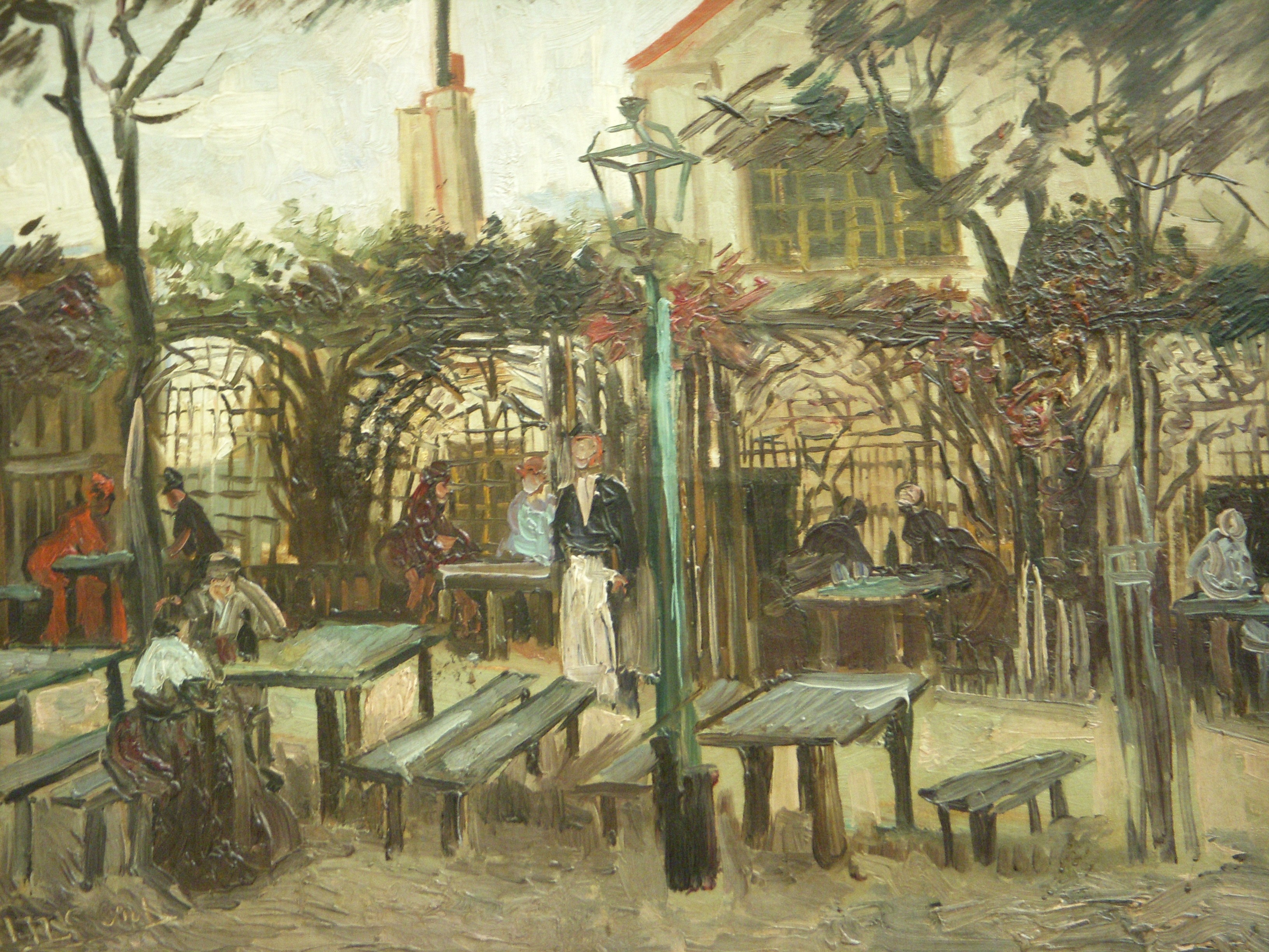 Terrace of a Cafe on Montmartre (La Guinguette), 1886, by Vincent van Gogh