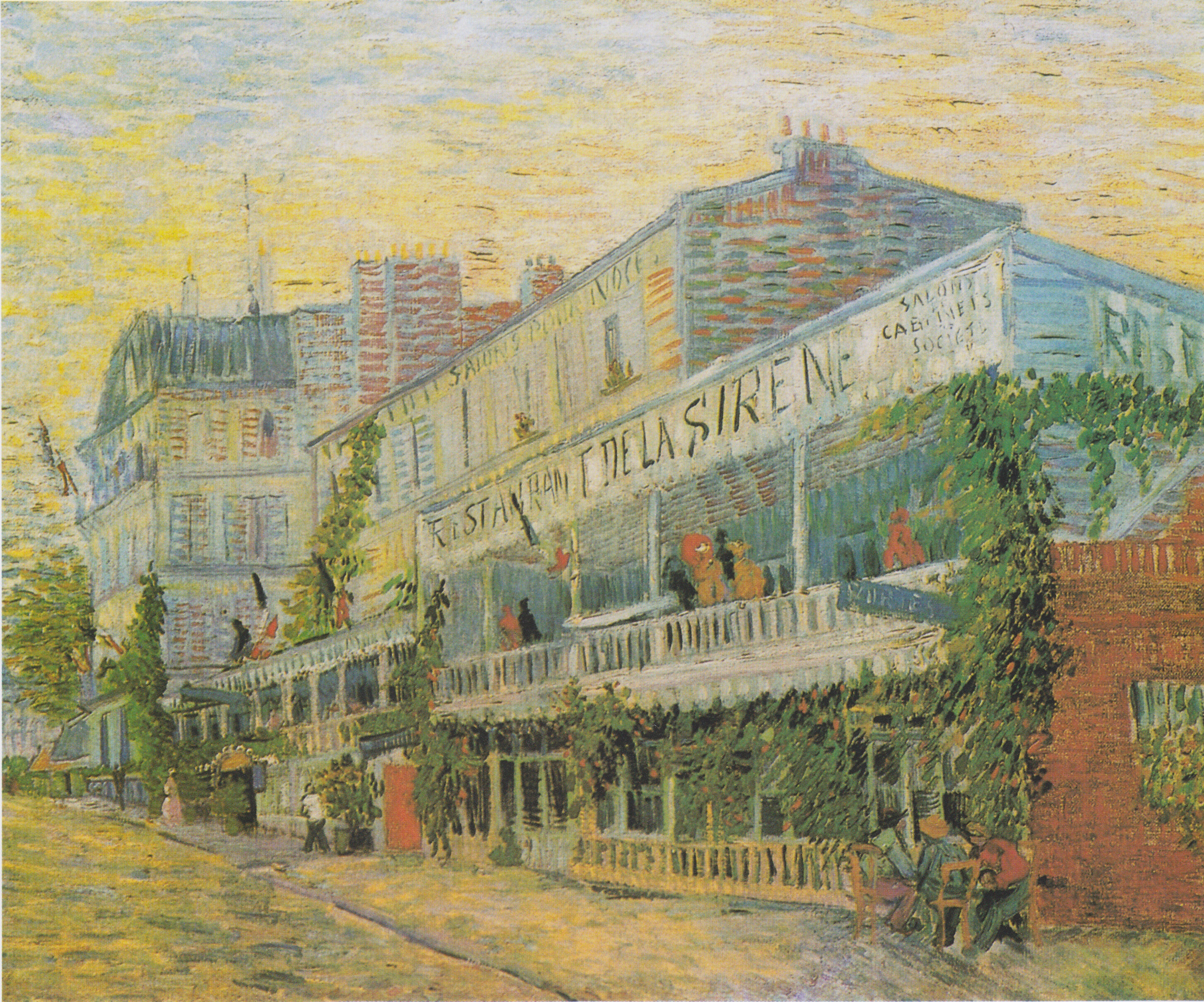 Restaurant de la Sirène à Asnières, 1887, by Vincent van Gogh