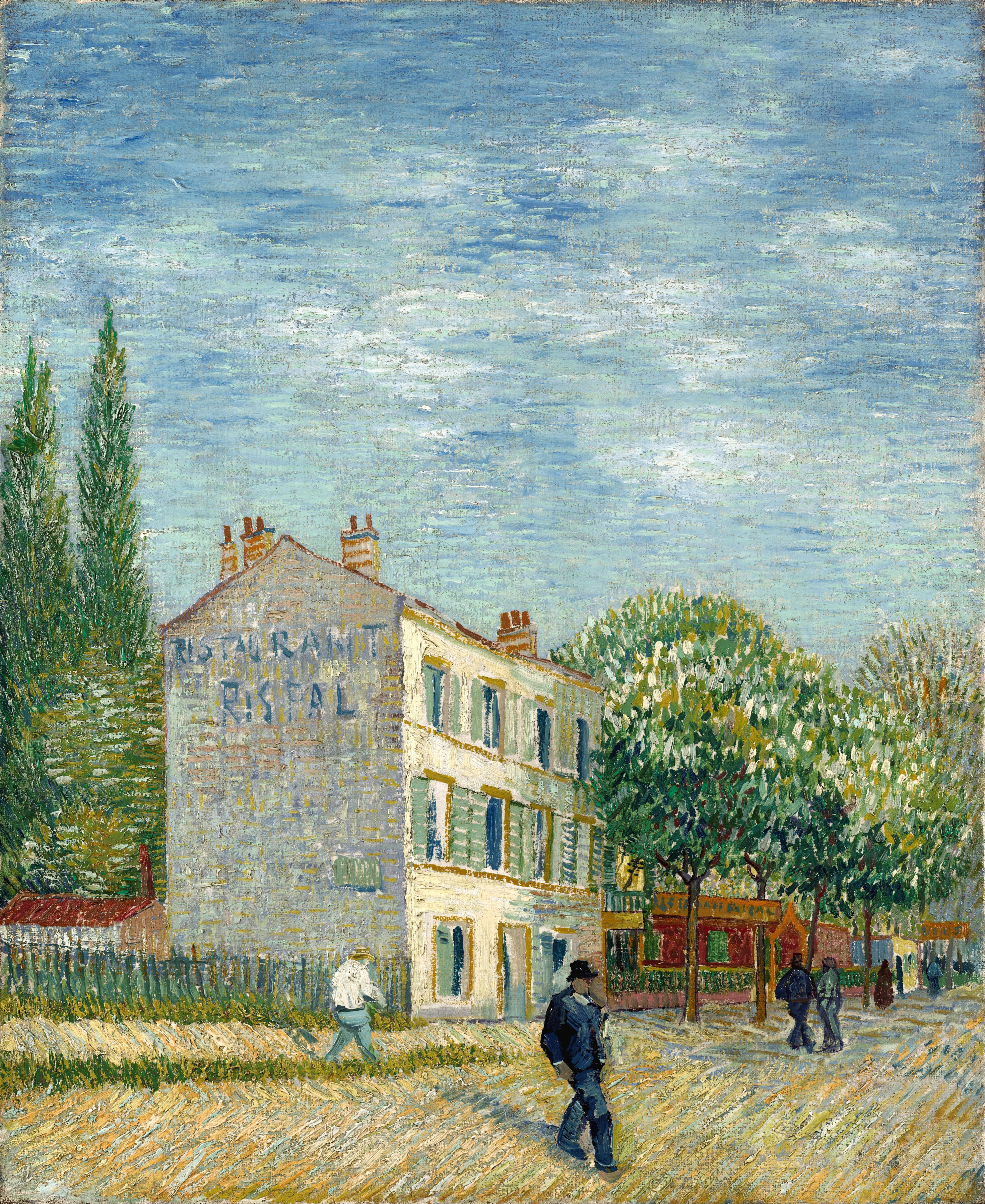 The restaurant Rispal in Asnieres, 1887, by Vincent van Gogh