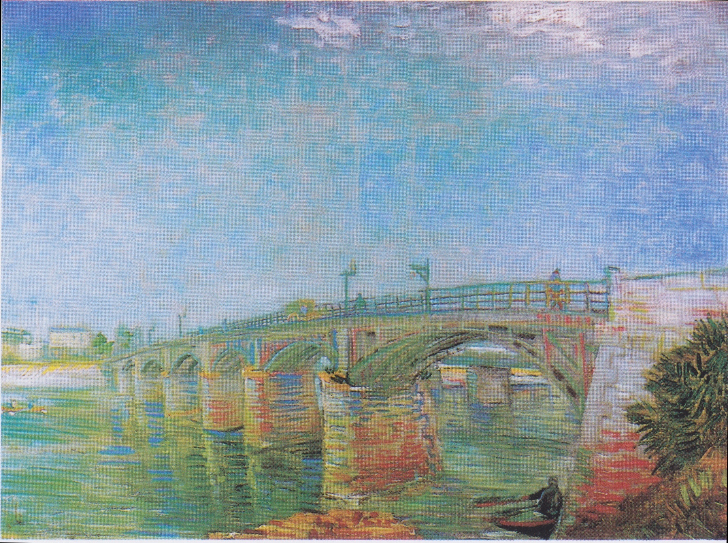 Seine Bridge at Asnieres, The, 1887, by Vincent van Gogh