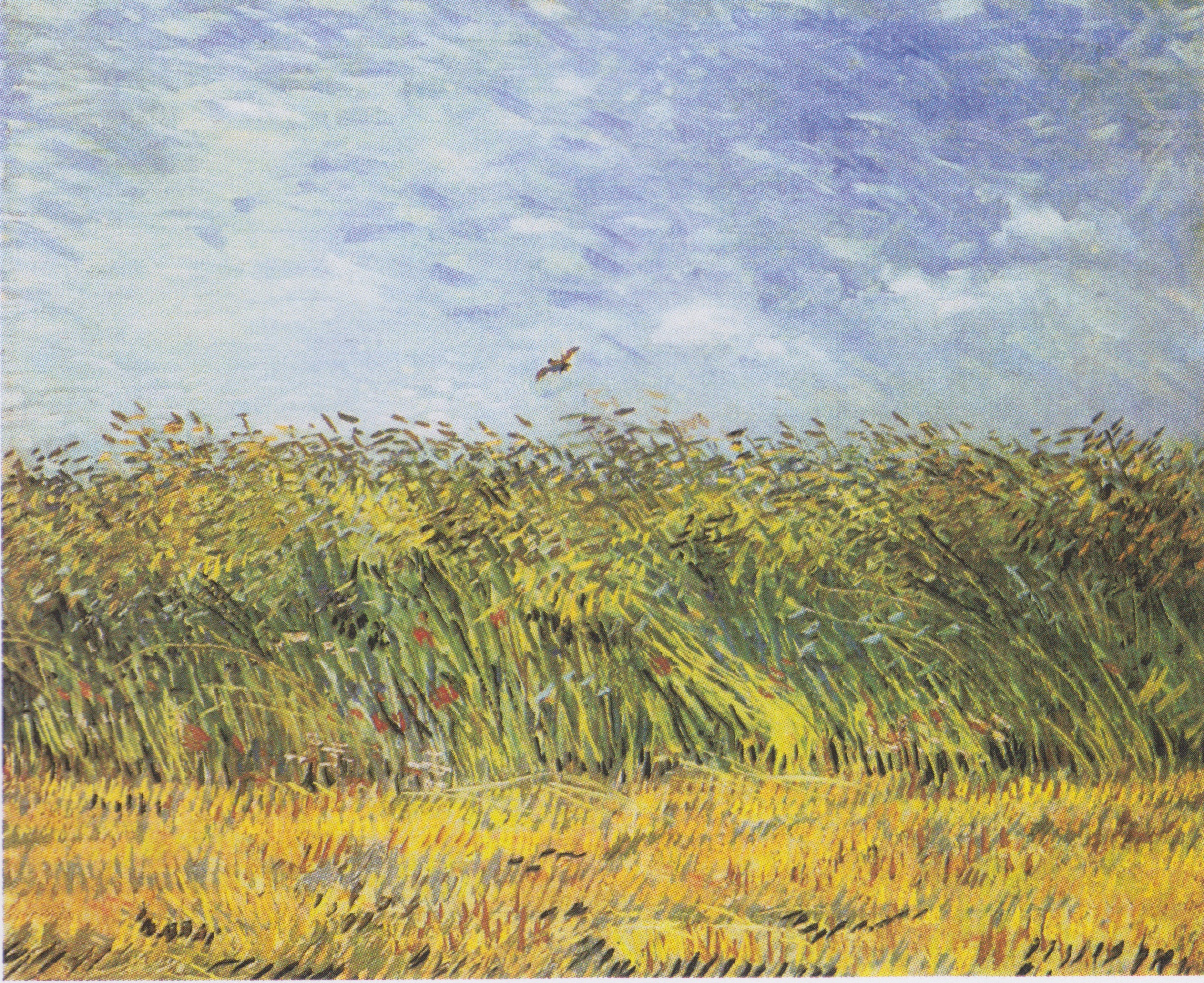 Wheat Field with a Lark, 1887, by Vincent van Gogh