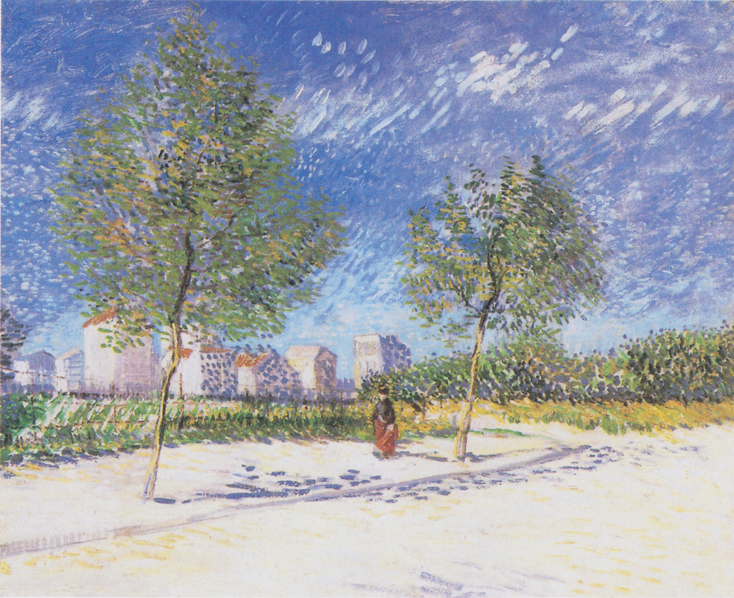 On the Outskirts of Paris, 1887, by Vincent van Gogh