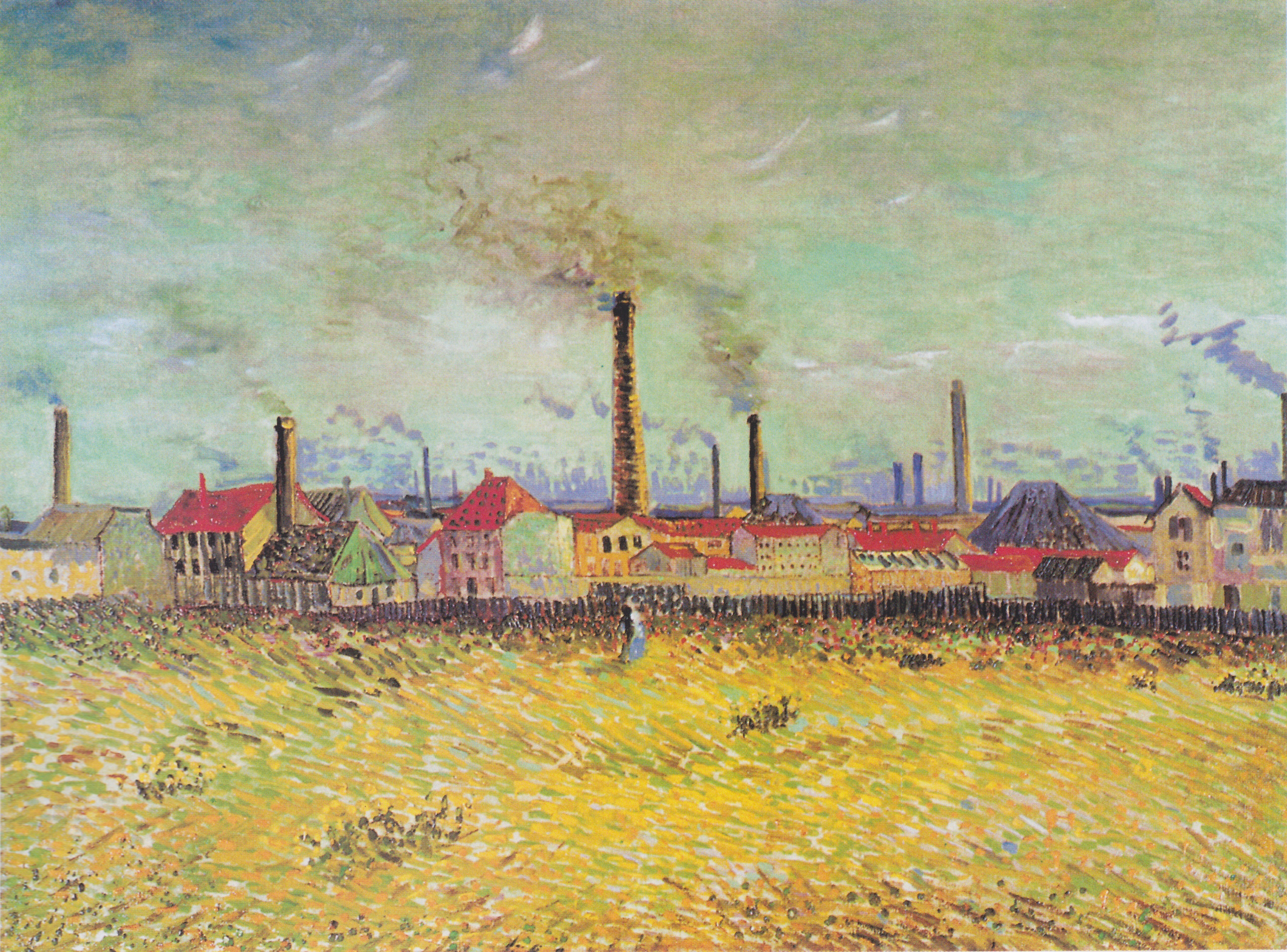 Factories at Clichy, 1887, by Vincent van Gogh