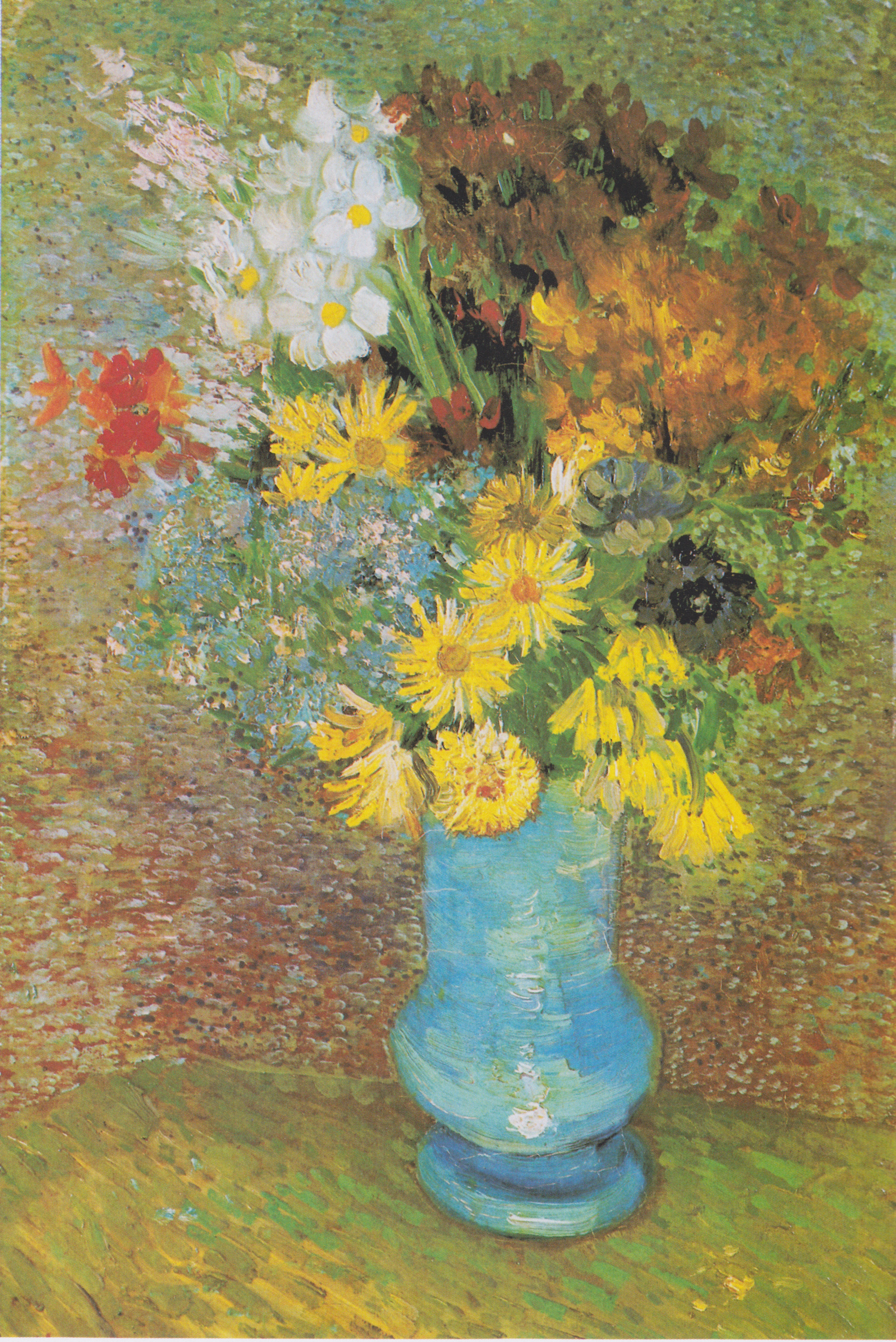 Vase with daisies and anemones, 1887, by Vincent van Gogh