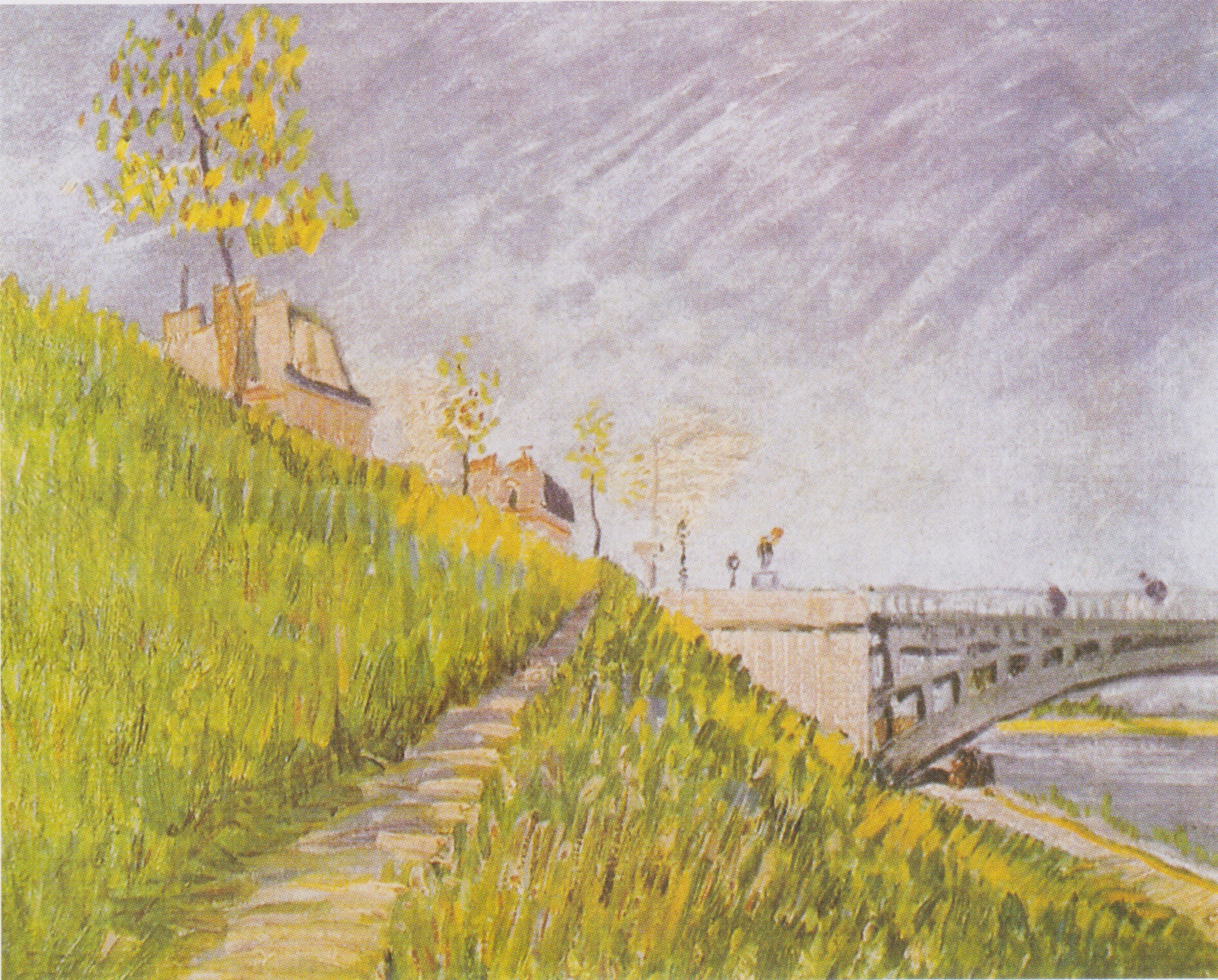 Banks of the Seine with the Pont de Clichy, 1887, by Vincent van Gogh