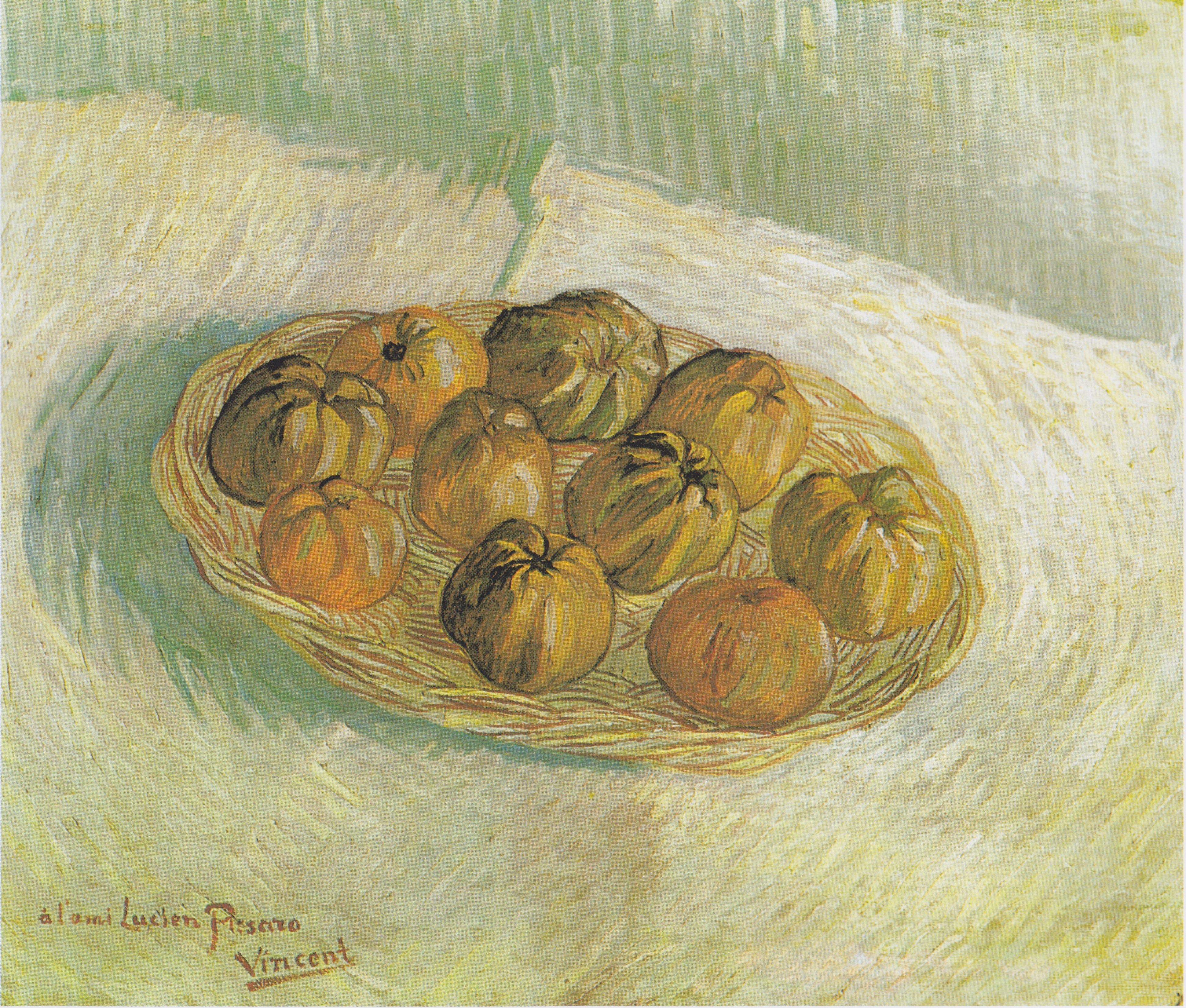 Still Life with Basket of Apples, 1887, by Vincent van Gogh
