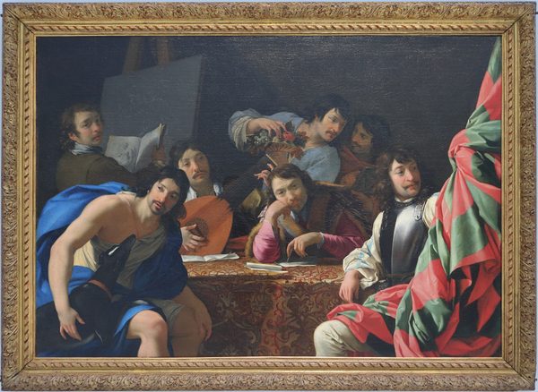 Réunion d'amis d'Eustache Le Sueur (avec cadre) by JackyM59
