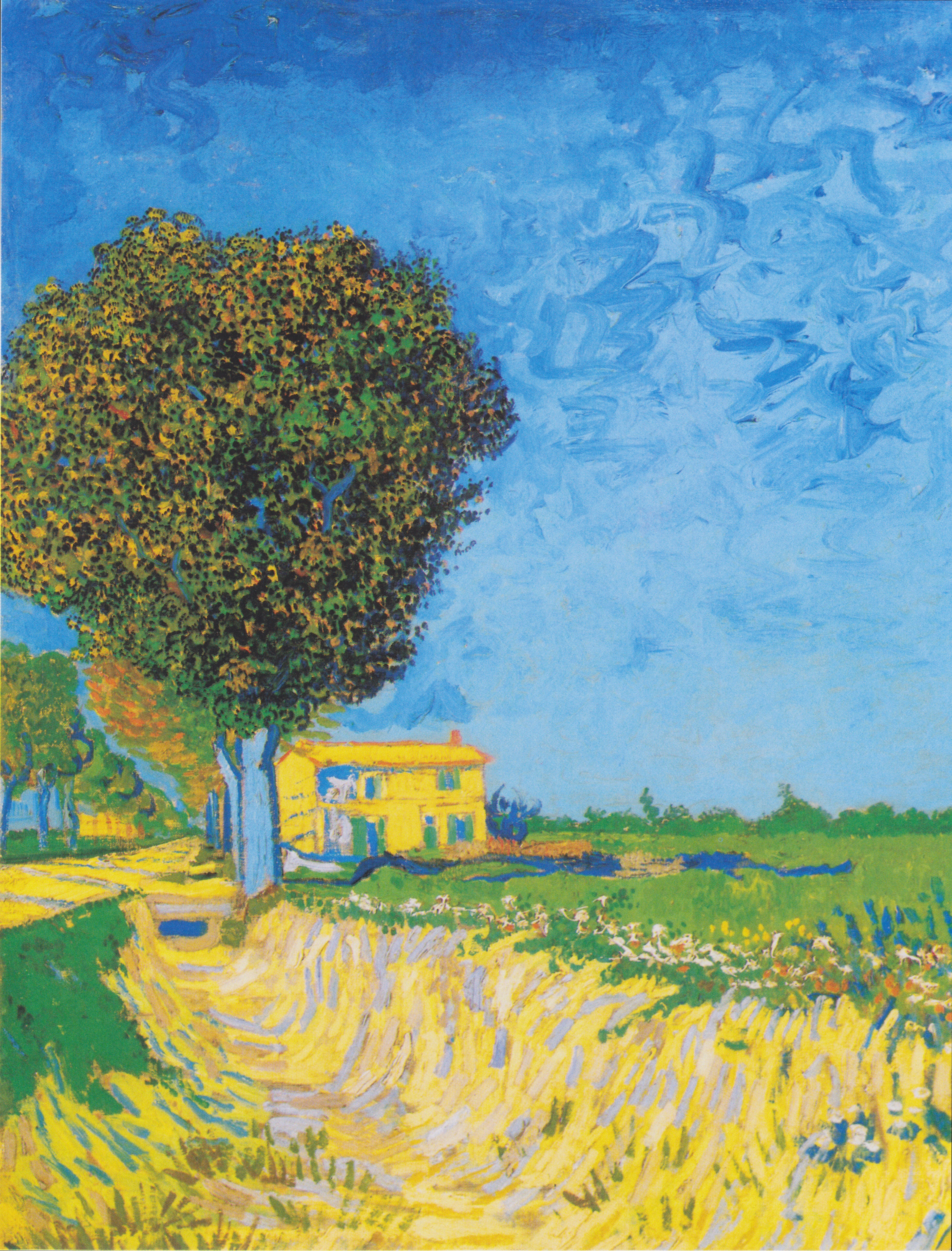 A Lane near Arles, 1888, by Vincent van Gogh
