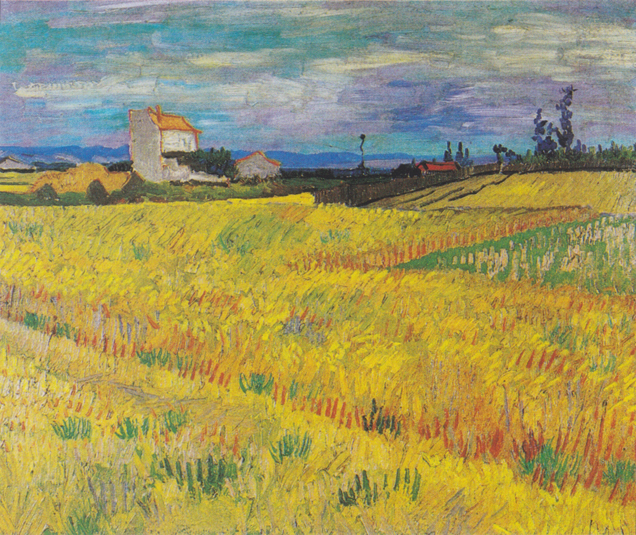 Wheat Field, 1888-06, by Vincent van Gogh