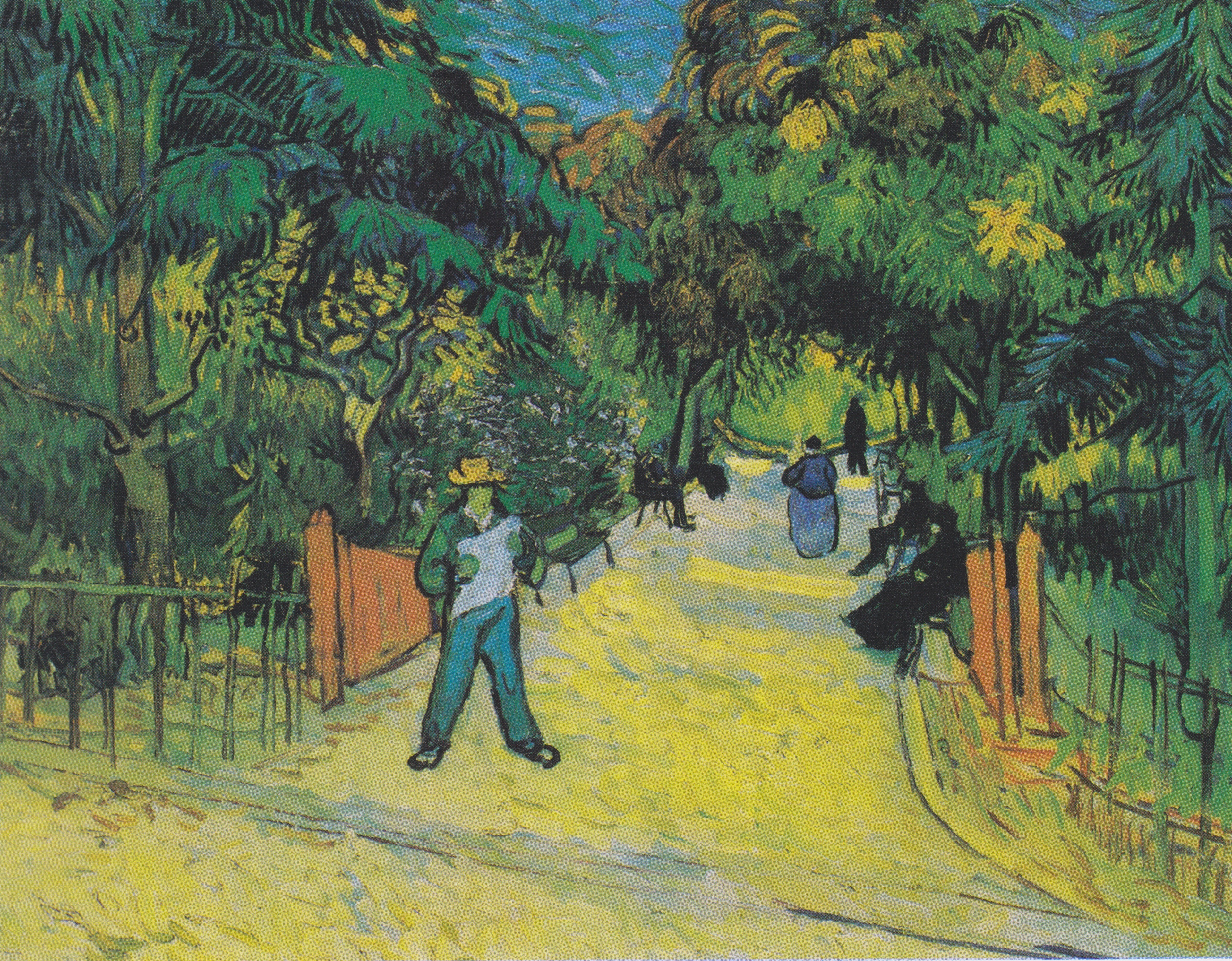 Entrance to the Public Park in Arles, 1888-09, by Vincent van Gogh