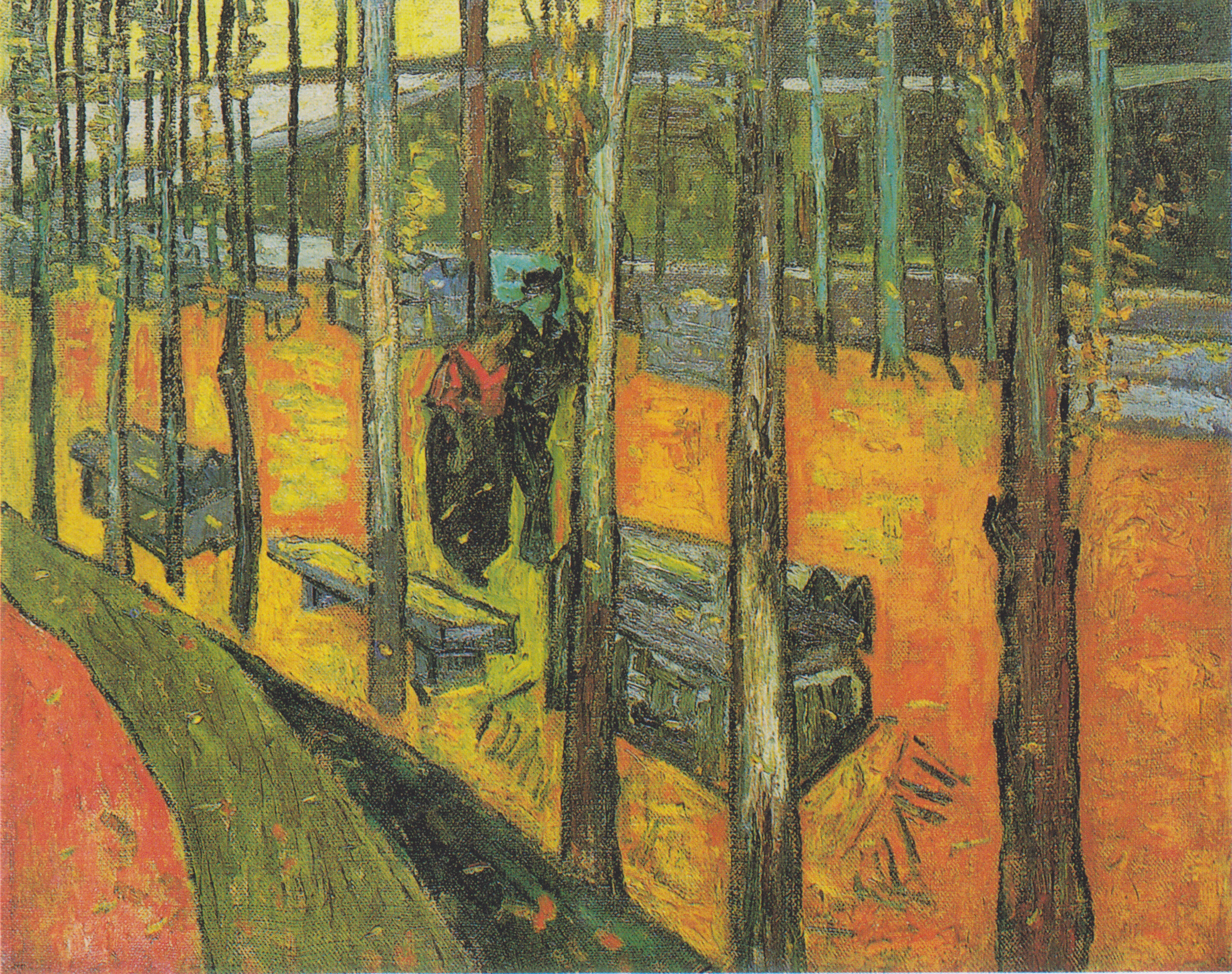 Les Alyscamps, 1888-11, by Vincent van Gogh
