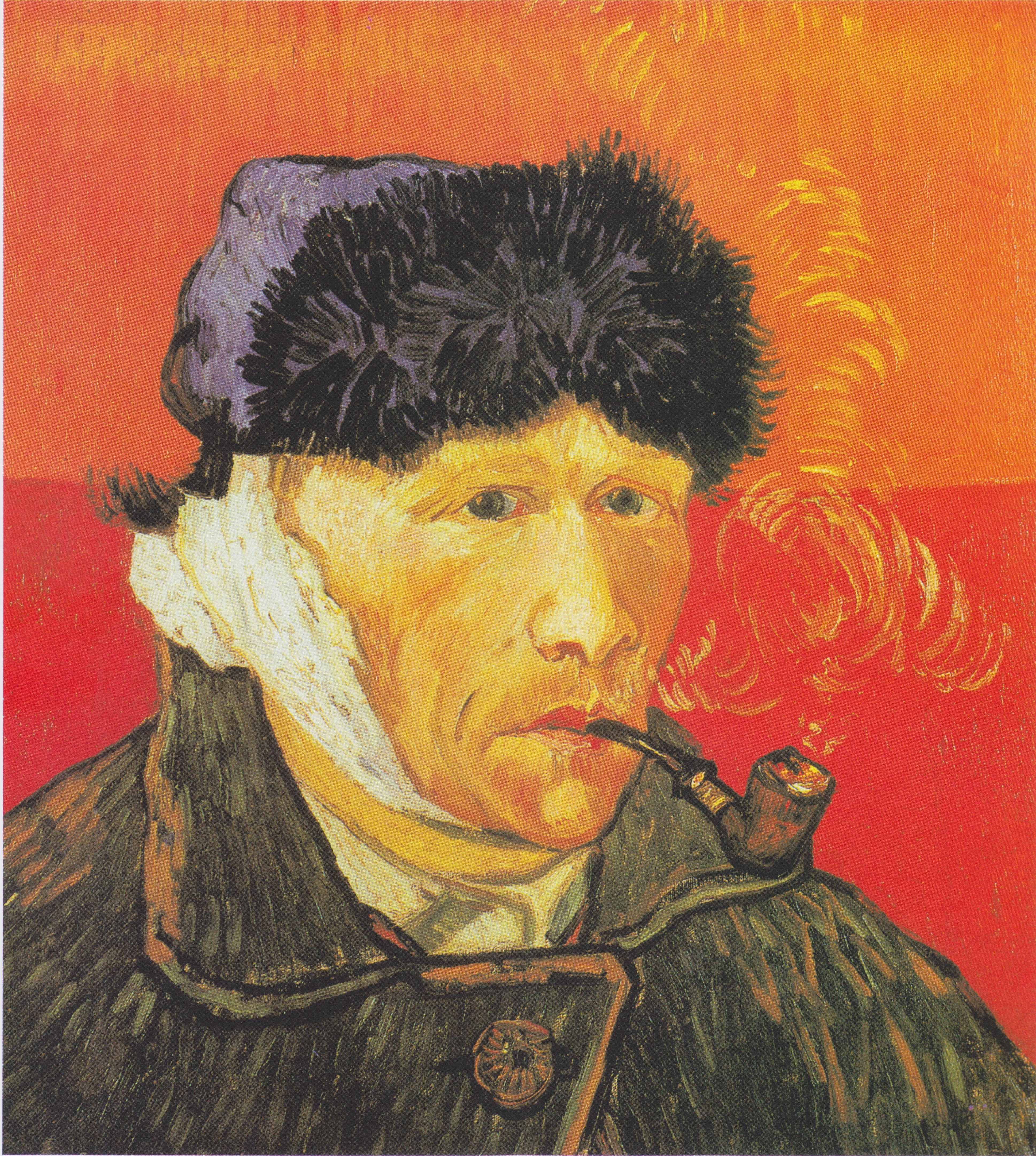 Self-Portrait With a Bandaged Ear, 1889-01-07, by Vincent van Gogh