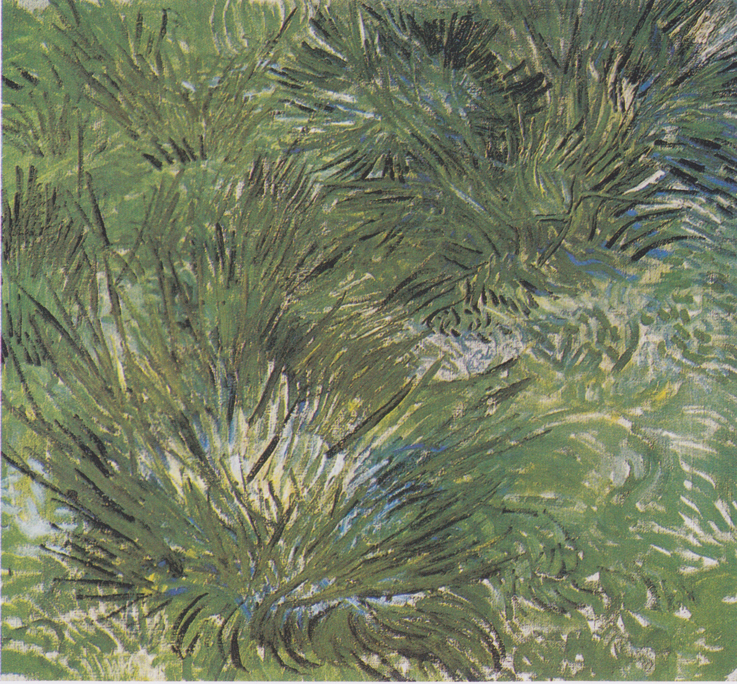 Clumps of Grass, 1889-04, by Vincent van Gogh