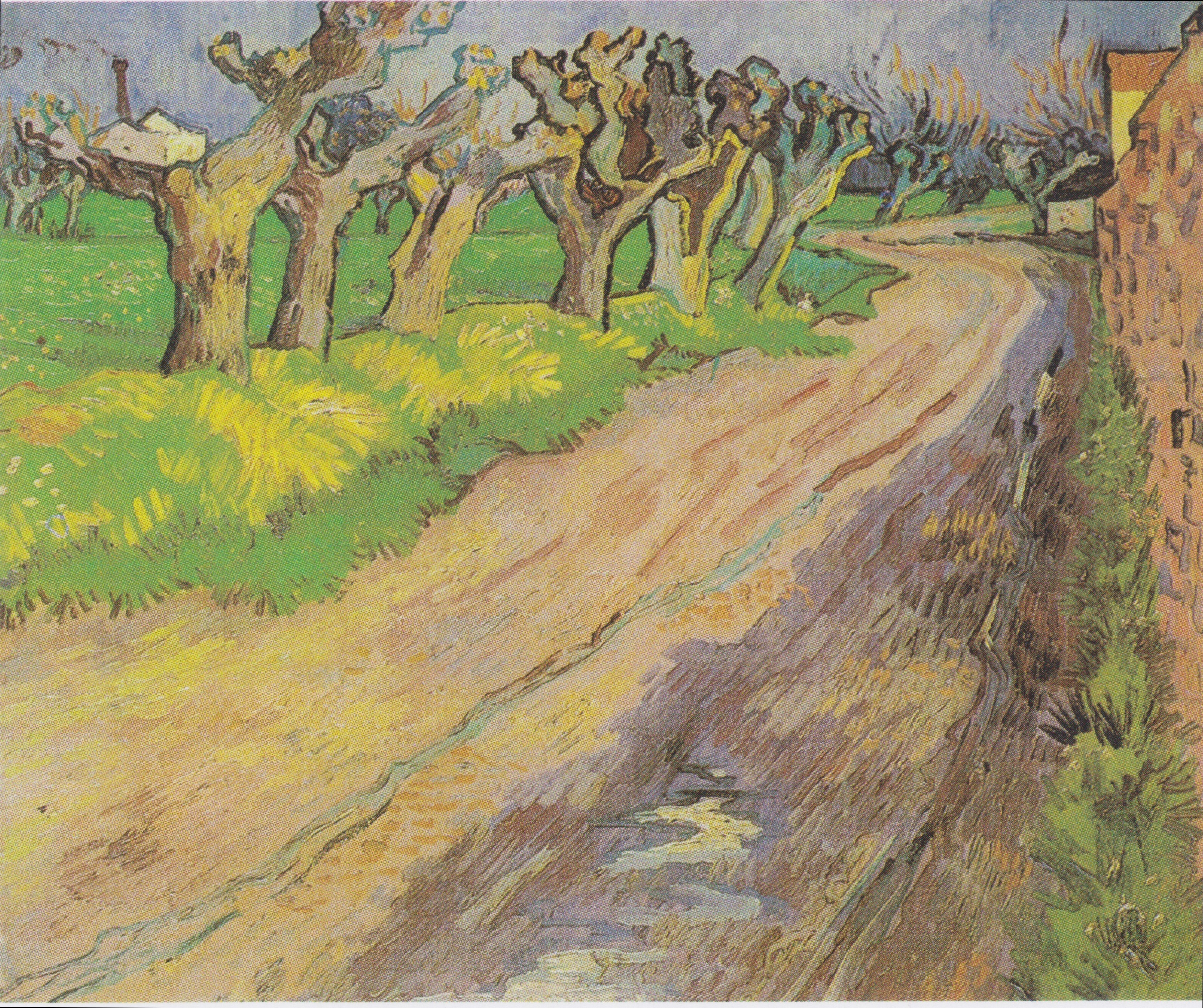 Pollard Willows, 1889-04, by Vincent van Gogh