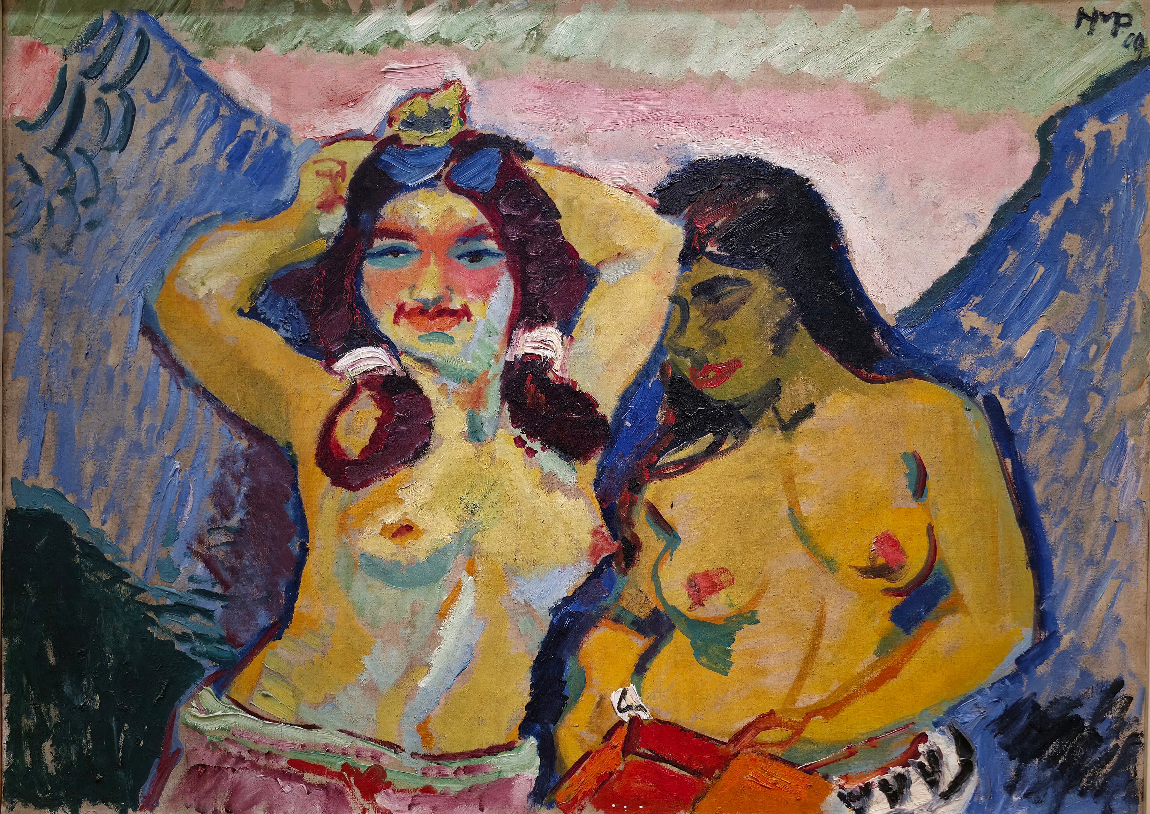 Two Girls by Max Pechstein