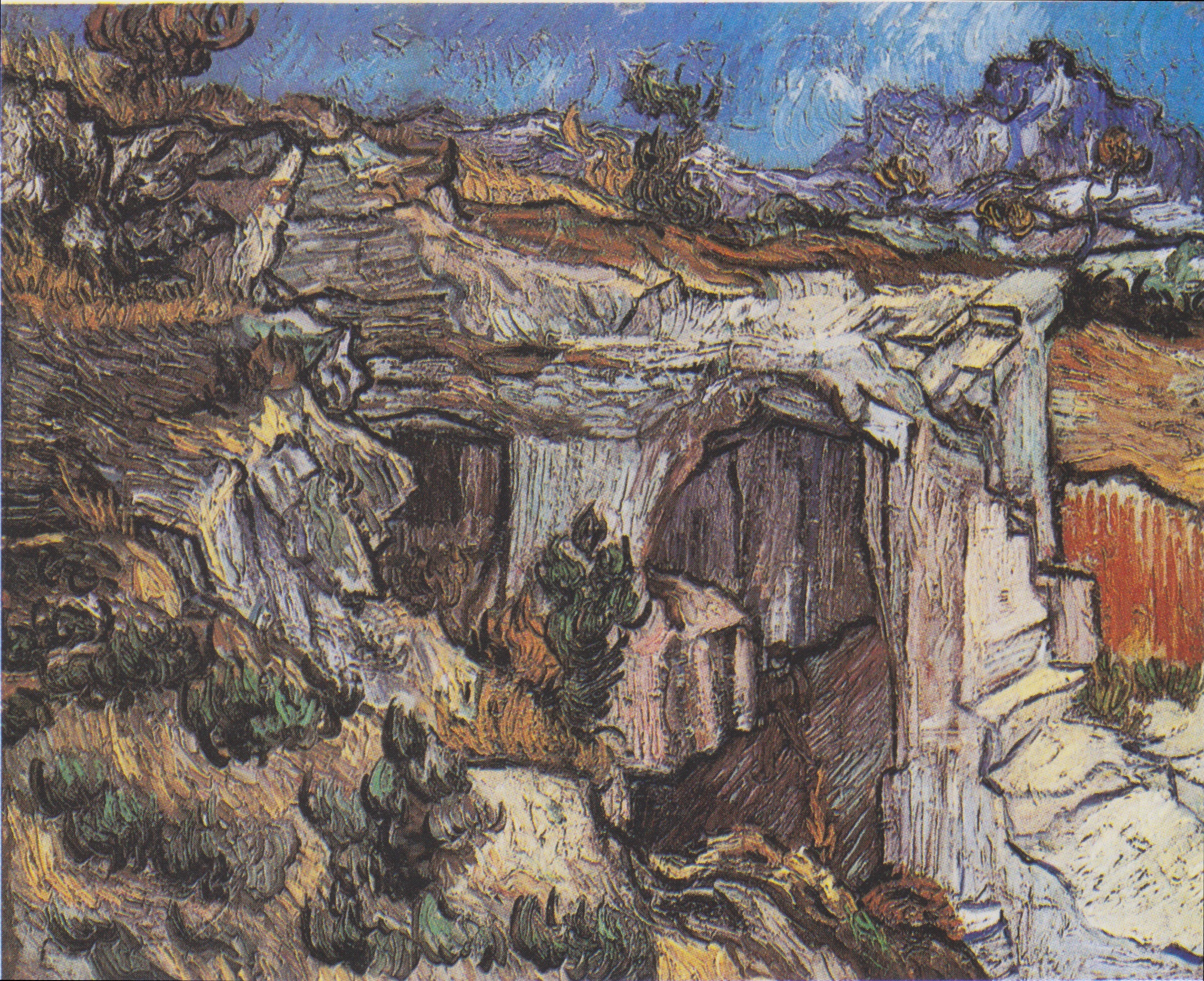 Entrance to a Quarry near Saint-Rémy, 1889-10, by Vincent van Gogh