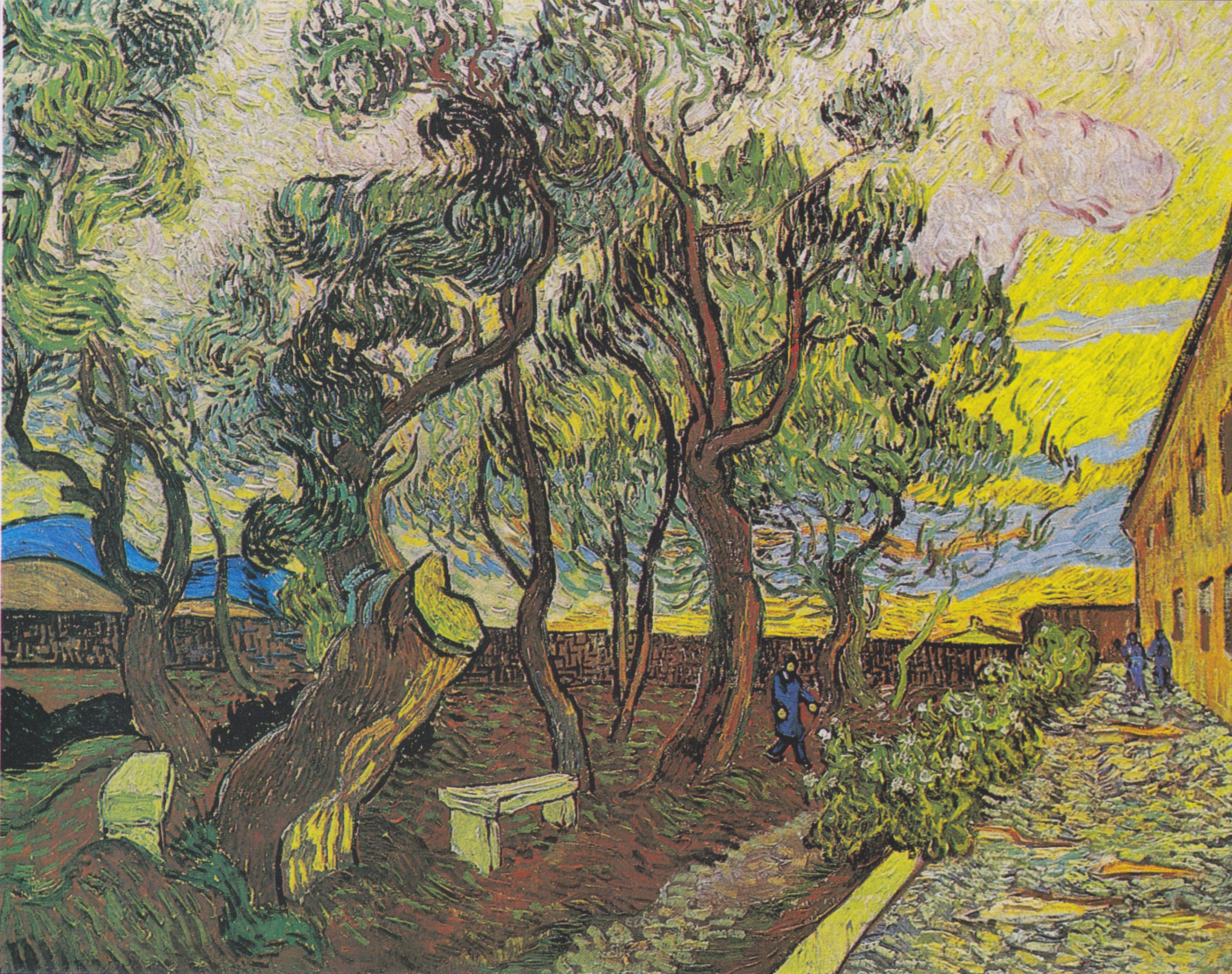 The garden of St. Paul's Hospital, 1889, by Vincent van Gogh