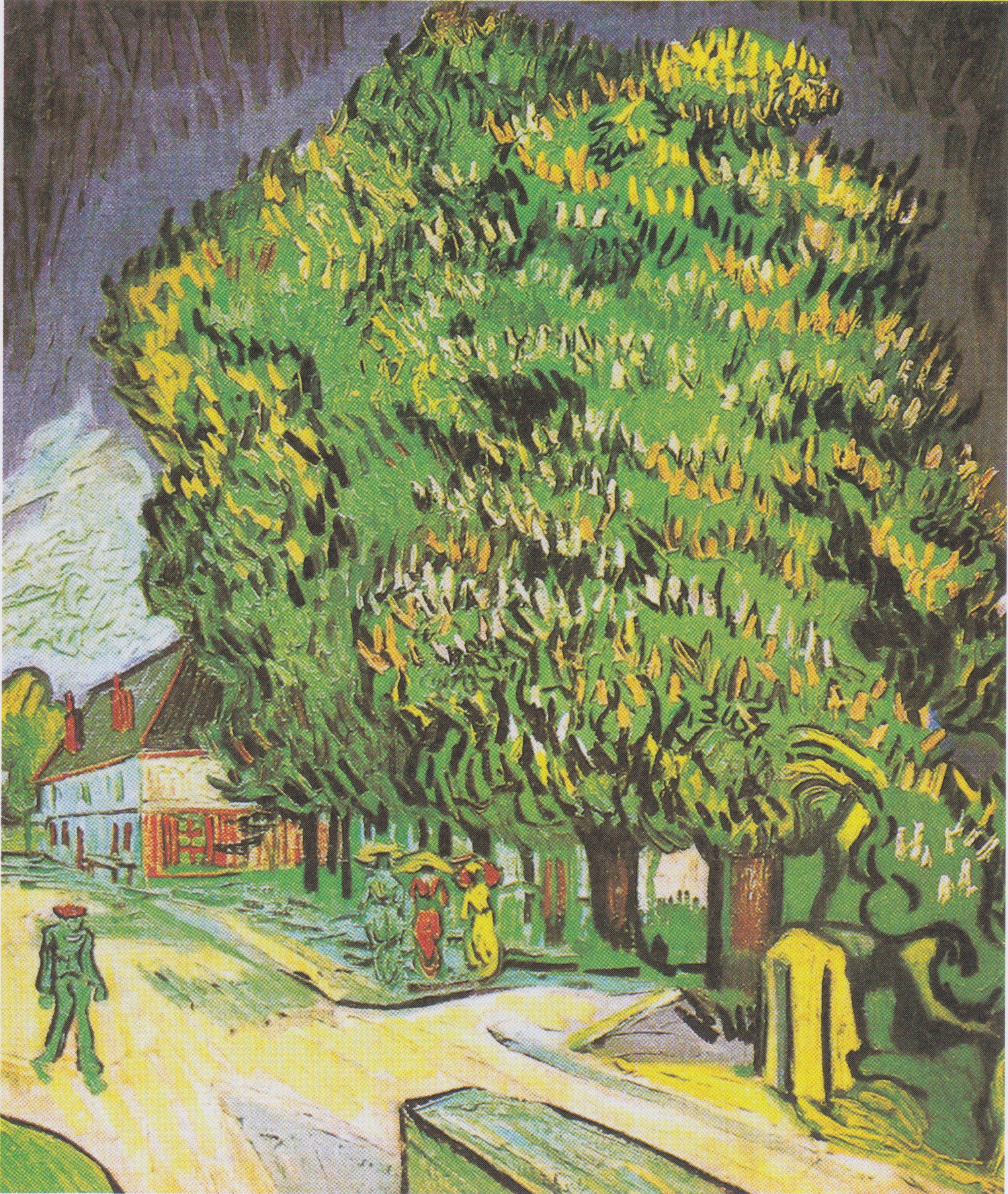 Chestnut Trees in Blossom, 1890, by Vincent van Gogh