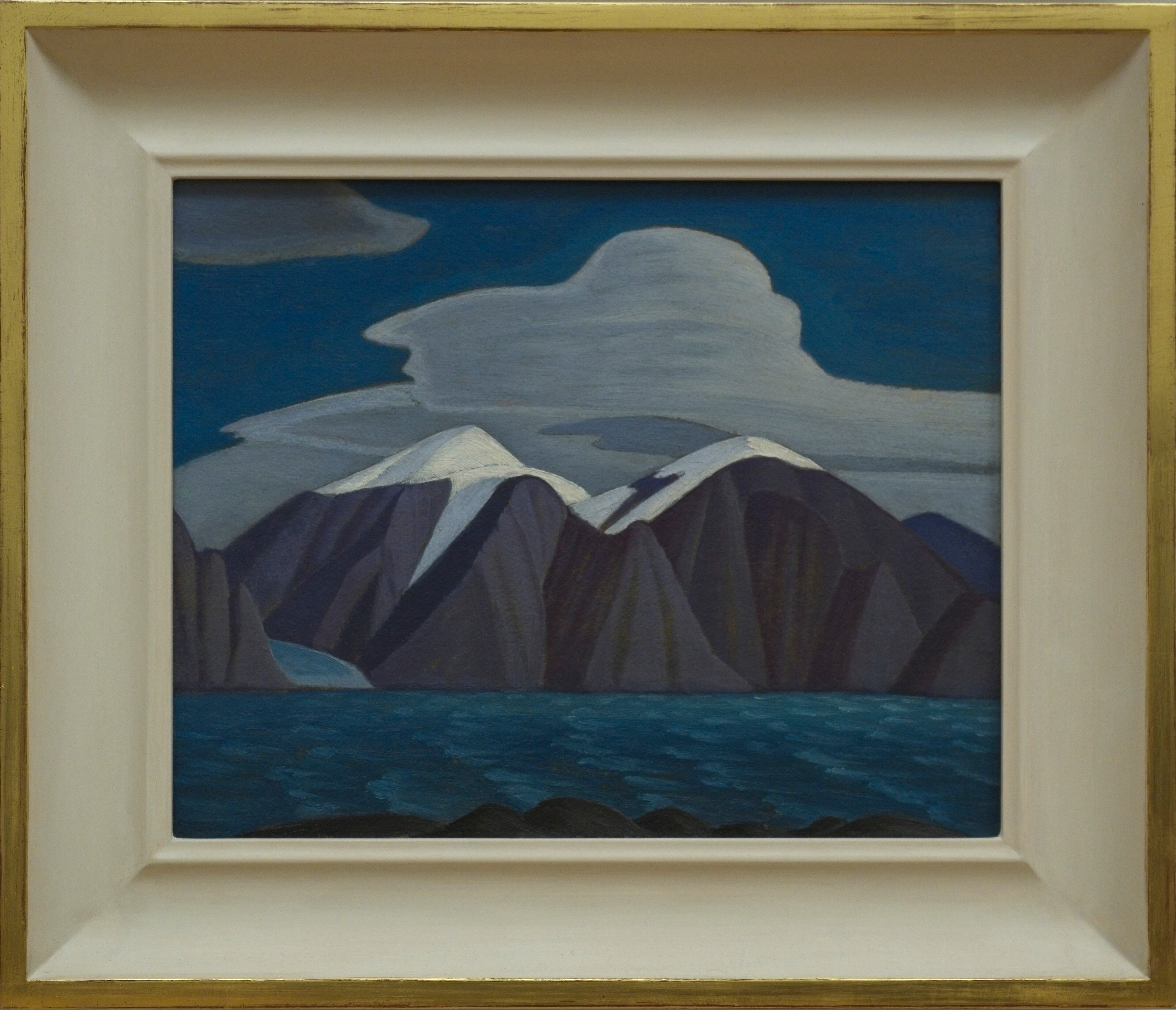 Lawren Harris Bylot Island, South Shore from Eclipse Sound, Arctic Scetches XXXIV 1930 oil on paperboard 103972 by Lawren Harris
