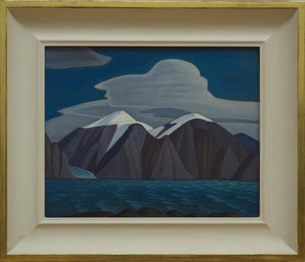 Lawren Harris Bylot Island, South Shore from Eclipse Sound, Arctic Scetches XXXIV 1930 oil on paperboard 103972 by Lawren Harris