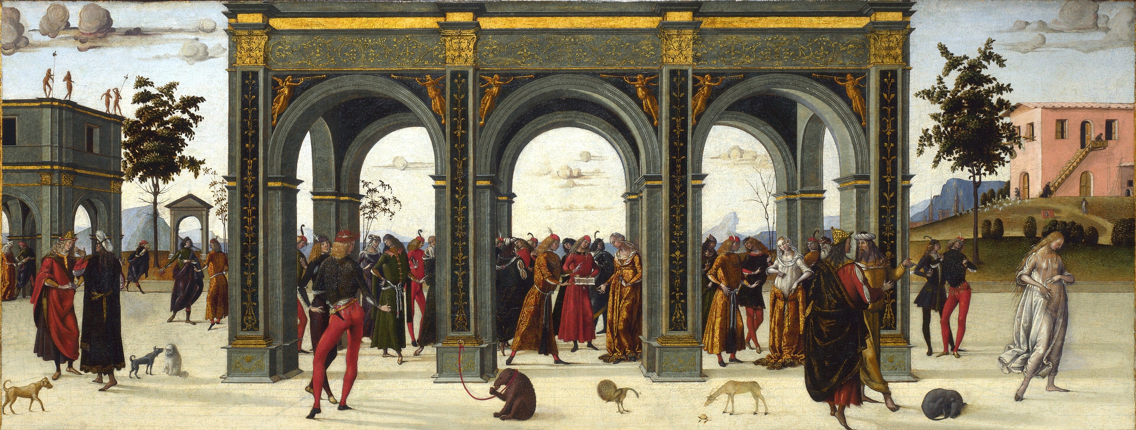 Decameron, Tenth tale (X, 10): The Story of Griselda, Part II: Exile. by Master of the Griselda Legend