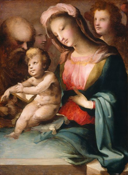 The Holy Family with Angels