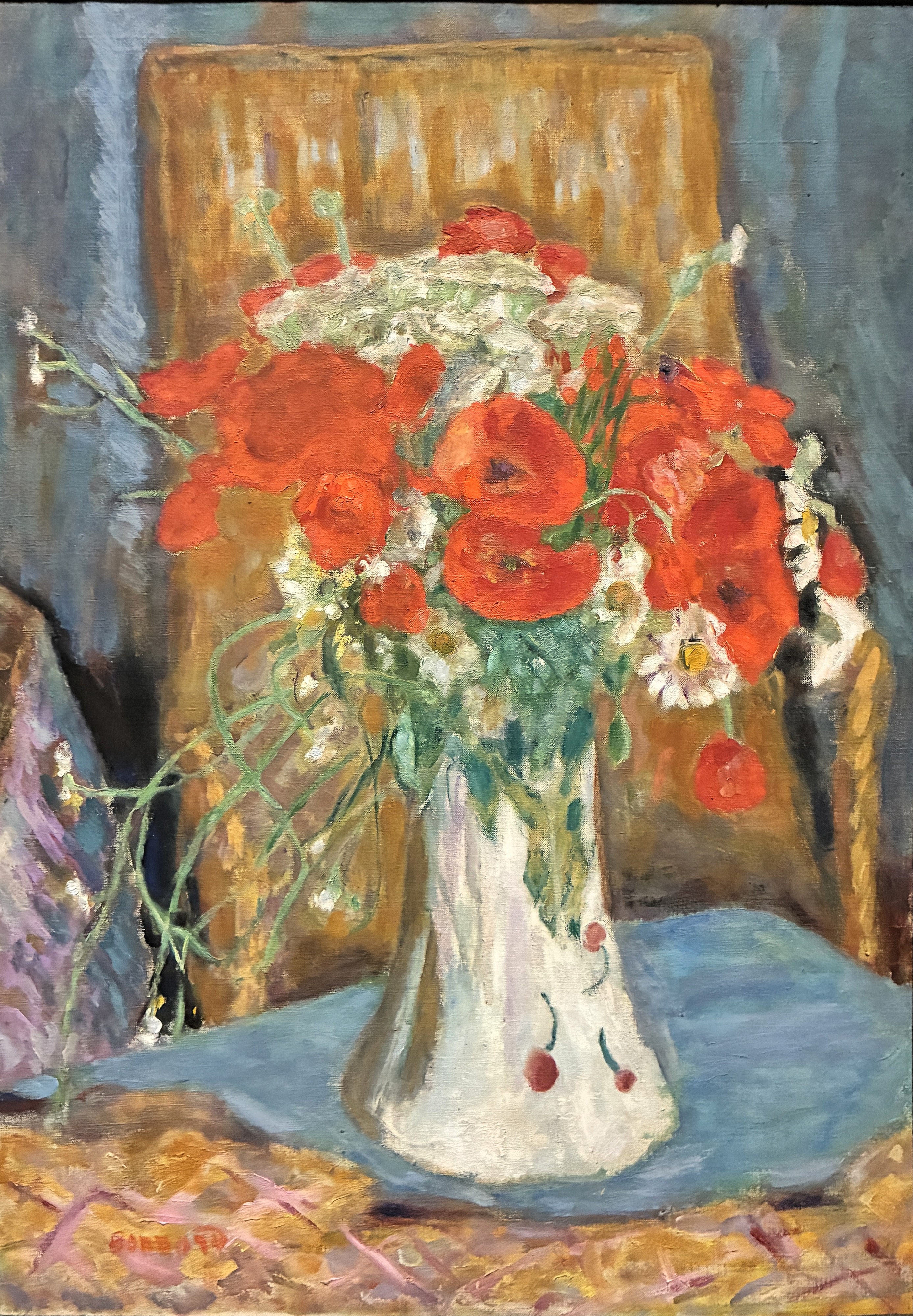 Pierre Bonnard, Poppies in a Vase (c. 1915) by Gotogo
