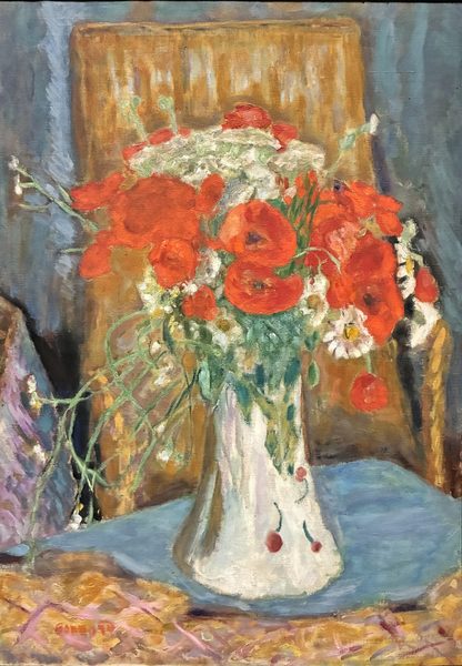 Pierre Bonnard, Poppies in a Vase (c. 1915) by Gotogo