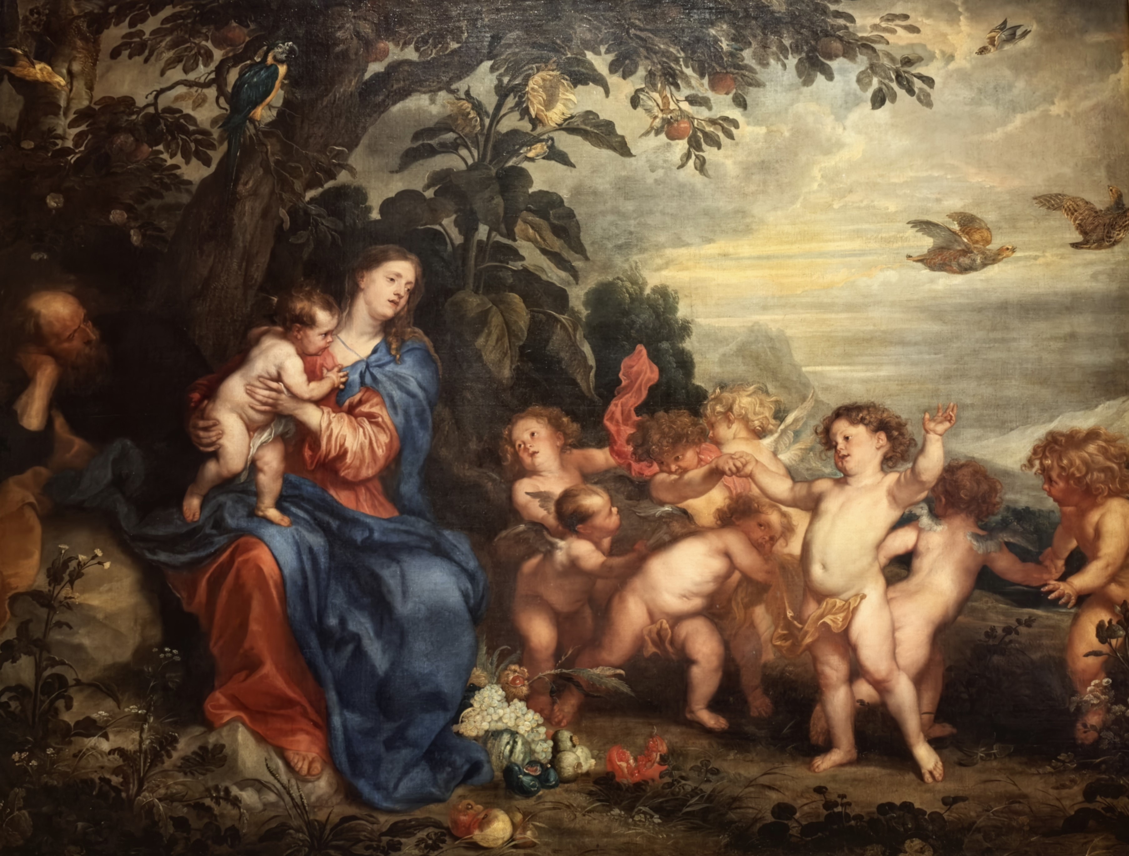 0388Ha. Anthony van Dyck. Rest on the Flight into Egypt (Madonna with Curapatepi) by Anthony van Dyck