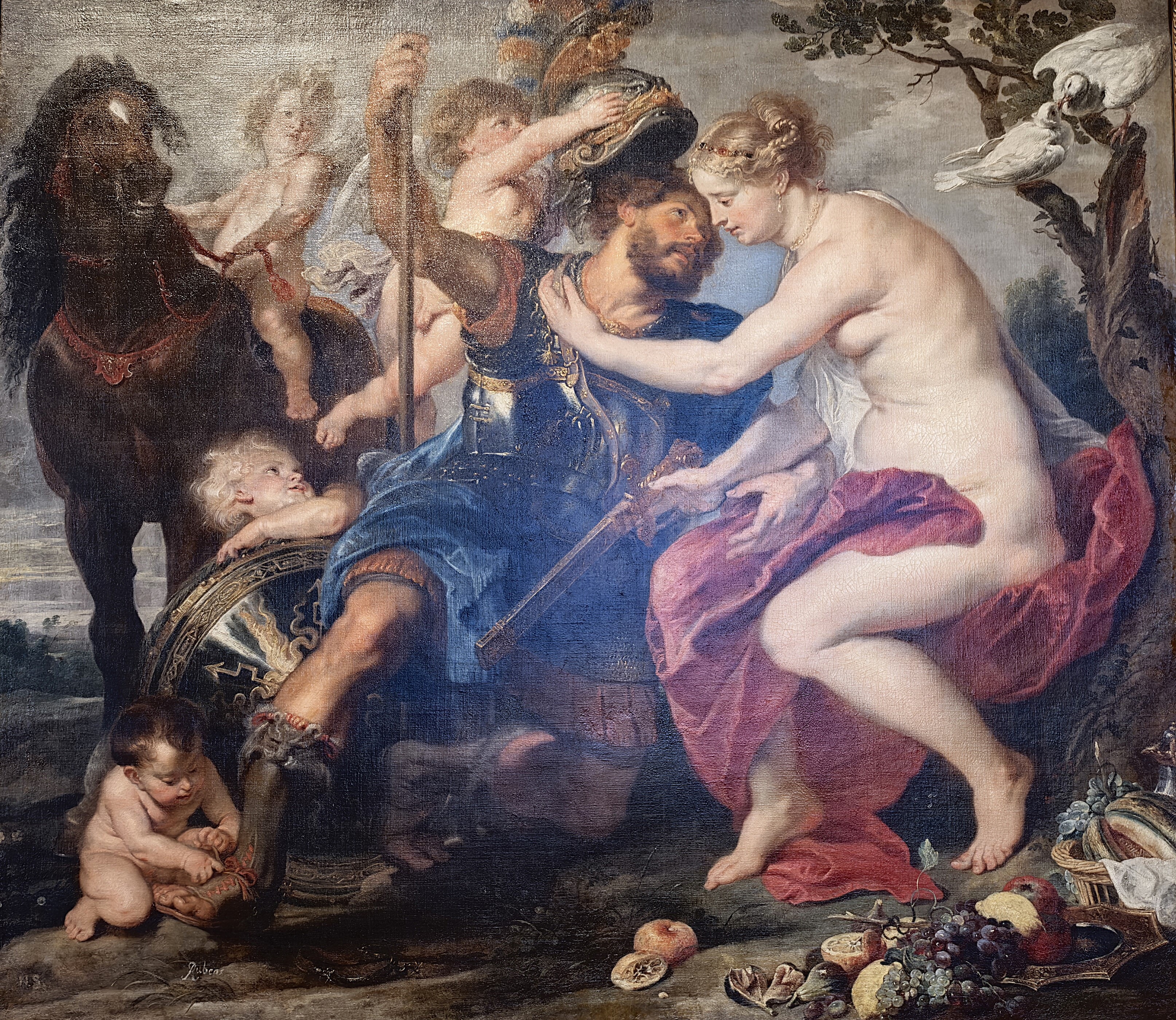 0362Ha. Pieter Paul Rubens. Mars and Venus by Peter Paul Rubens