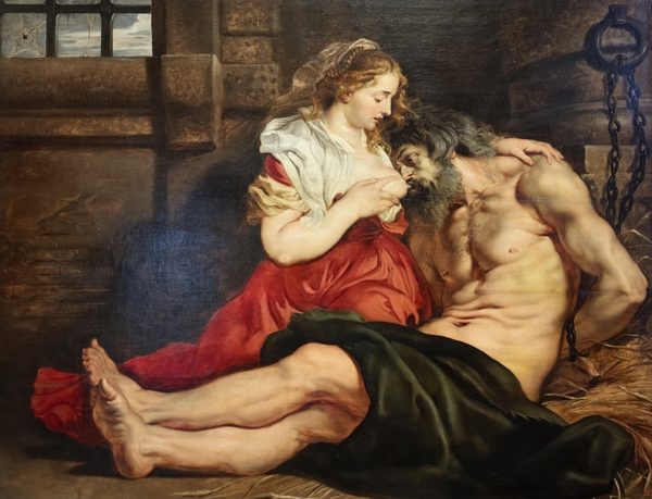 0375Ha. Roman Woman's Charity (Cimon and Pero), 1612. Rubens Pieter Paul by Peter Paul Rubens
