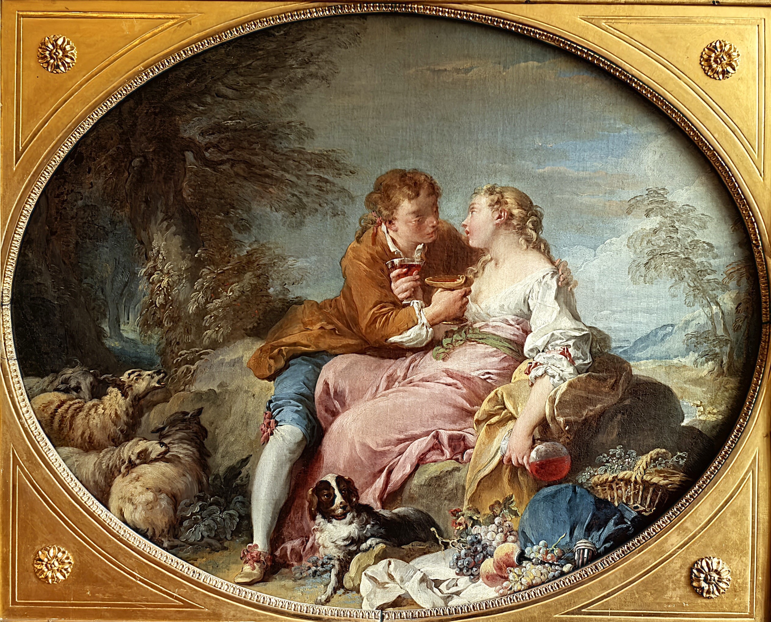 0338Ha. Hermitage Museum. Shepherd's Scene, early (François Boucher) by François Boucher