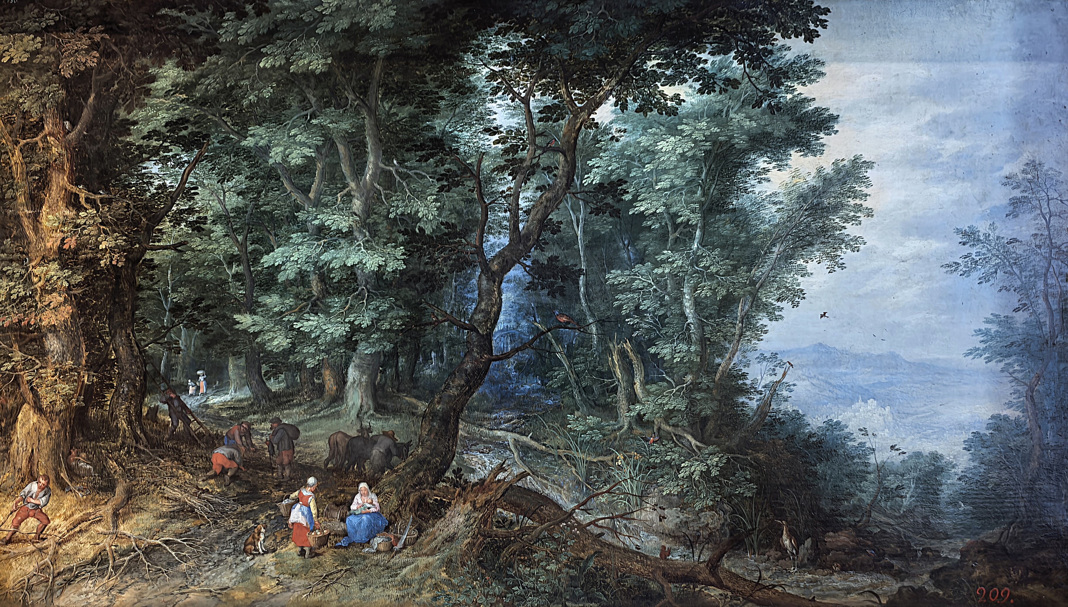 0351Ha. Jan Brueghel. Forest Landscape (Rest on the Flight into Egypt), 1607 by Jan Brueghel the Elder