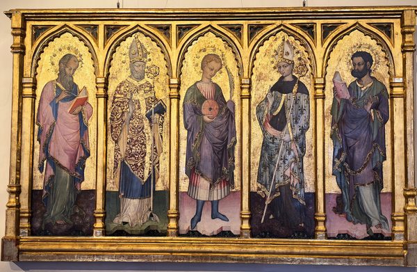 Evangelist Matthew, St. Duam, St. Anastasius, St. Louis of Toulouse, Evangelist Mark by Дуям Вускович