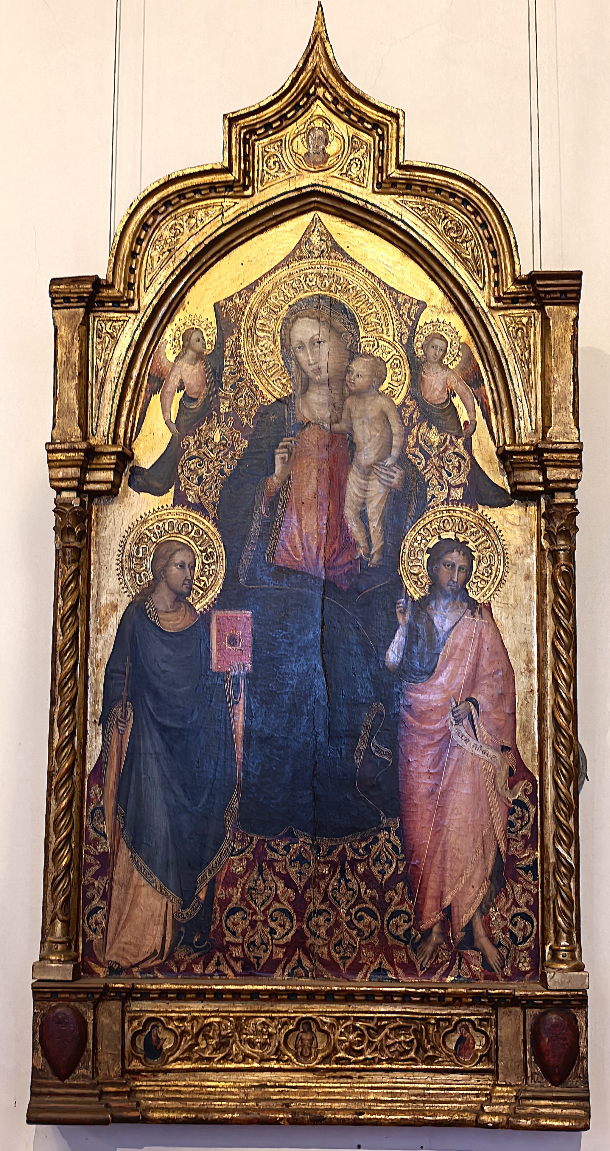 0577Ha. Bicci di Lorenzo. Madonna and Child with St. James the Less, St. John the Baptist, and Angels by Bicci di Lorenzo