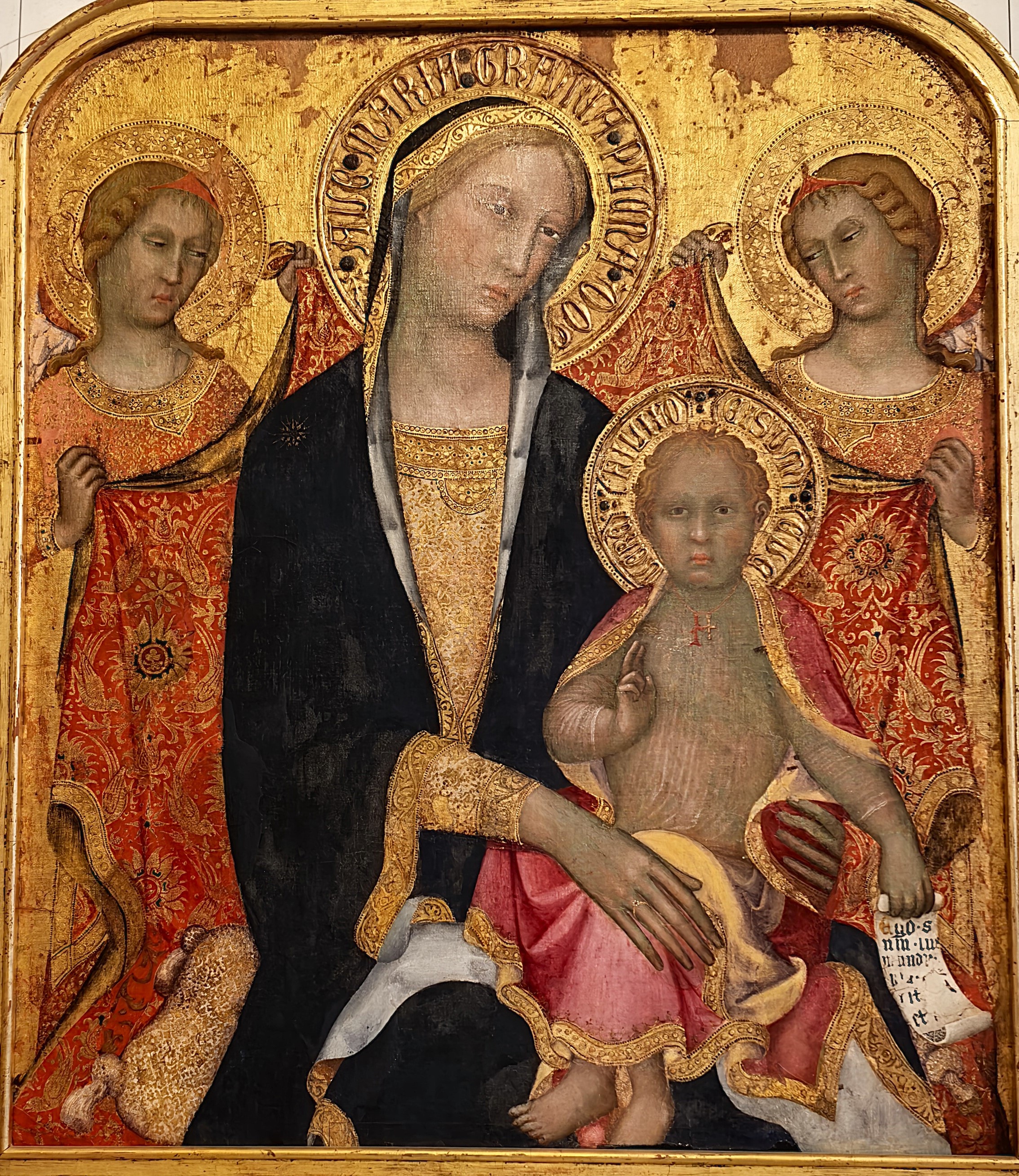 0579Ha. Paolo di Giovanni Fei. Madonna and Child with Two Angels by Paolo di Giovanni Fei