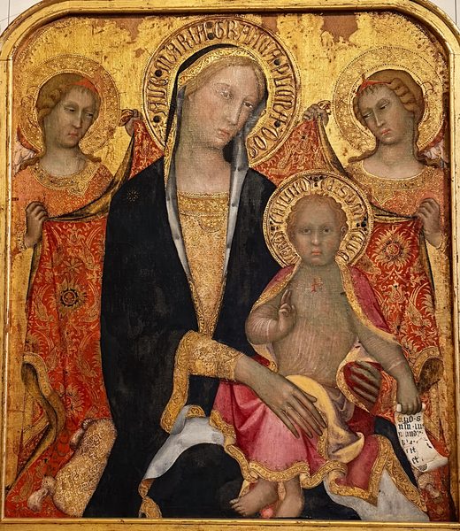 0579Ha. Paolo di Giovanni Fei. Madonna and Child with Two Angels by Paolo di Giovanni Fei