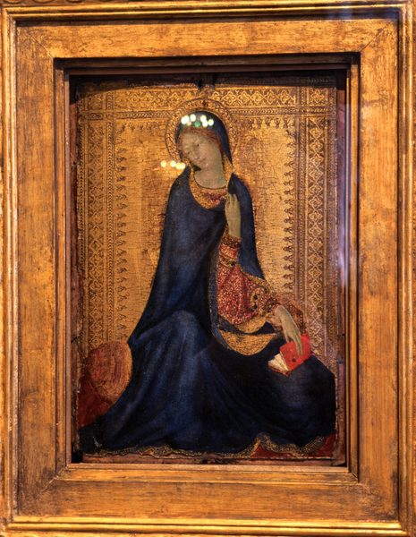 0581Ha. Simone Martini. Madonna from the Annunciation Scene by Simone Martini