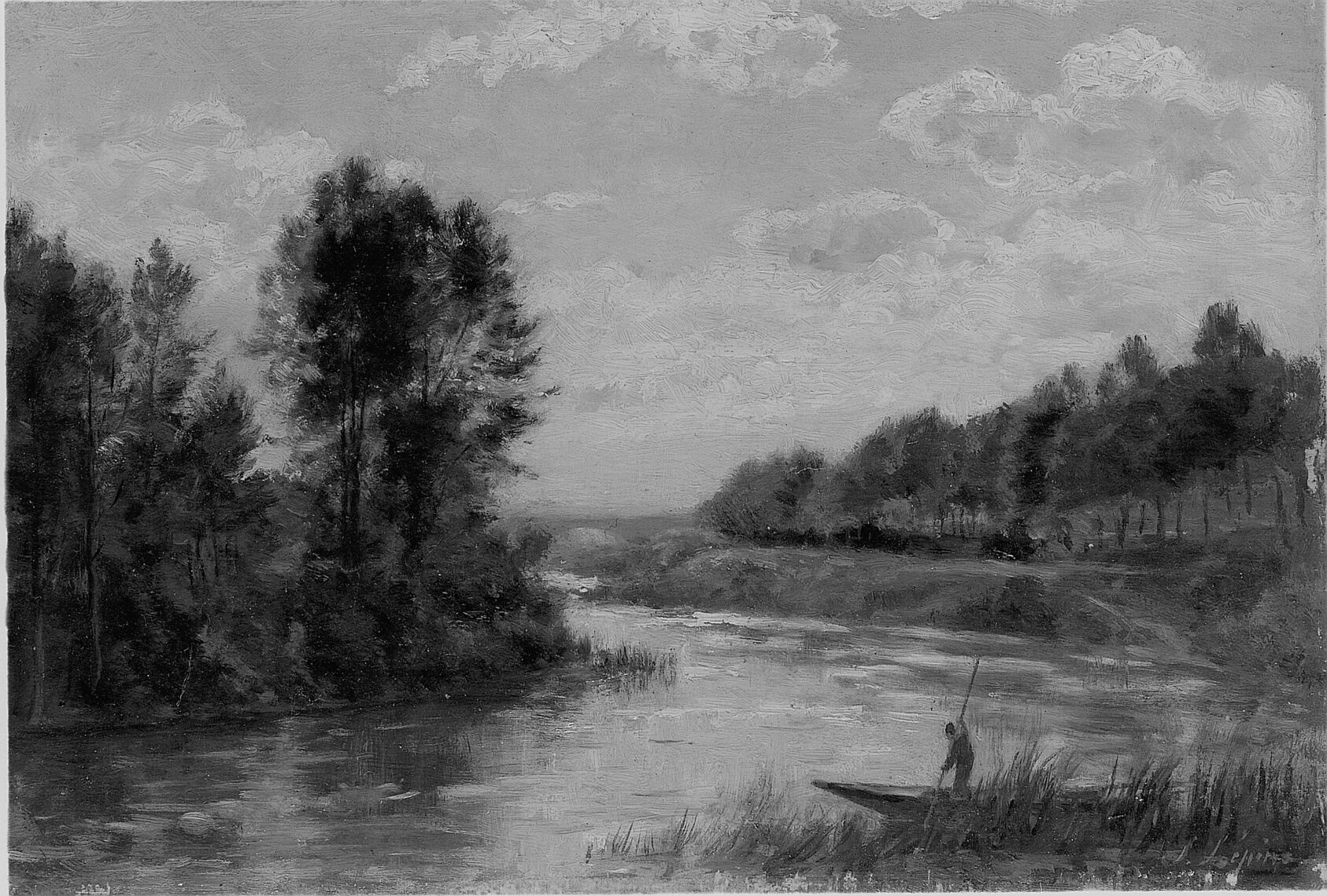 A work made of oil on panel.