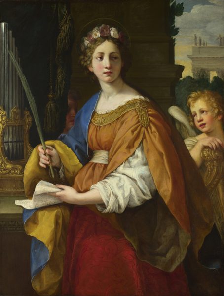 Pietro da Cortona Saint Cecilia NG5284 by Pietro da Cortona