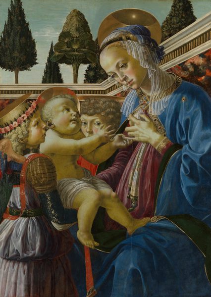 The Virgin and Child with Two Angels by Andrea del Verrocchio