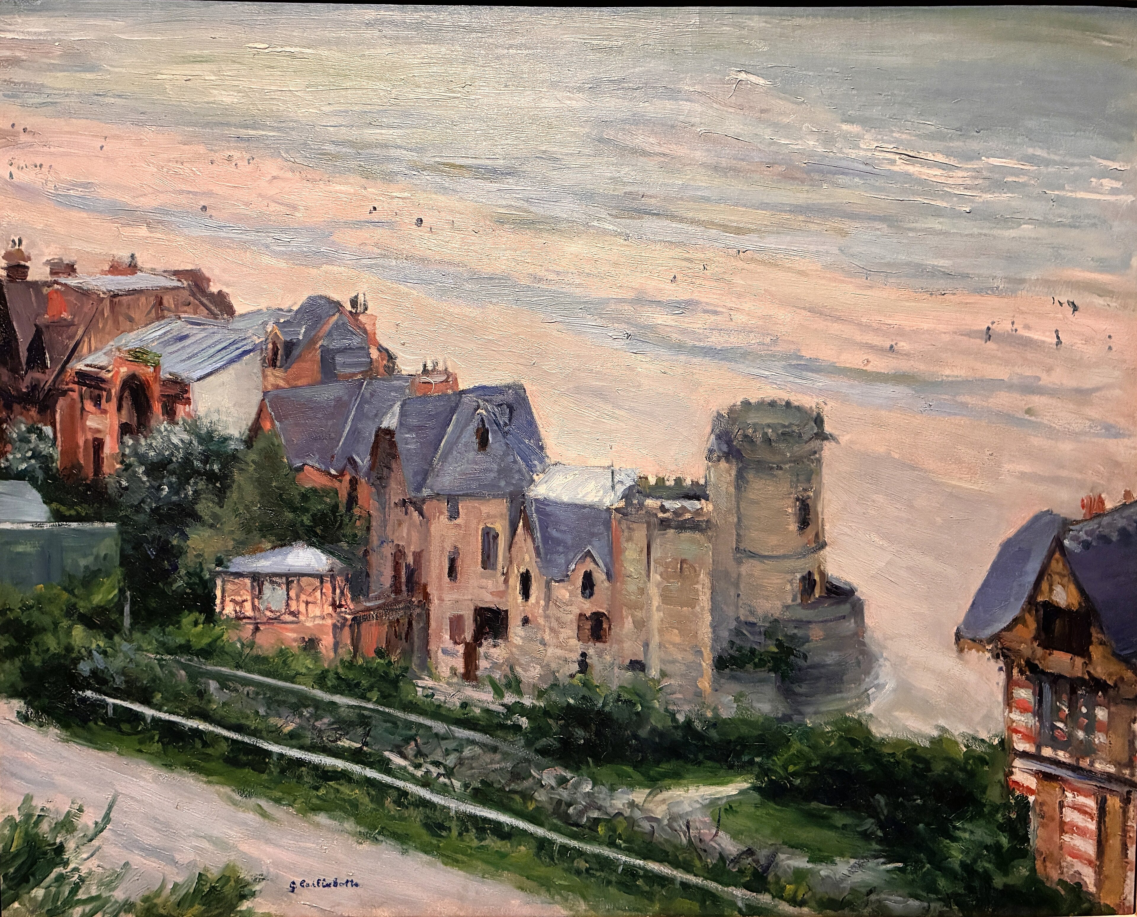 Gustave Caillebotte, Trouville, The Beach and the Villas (1882) by Gotogo