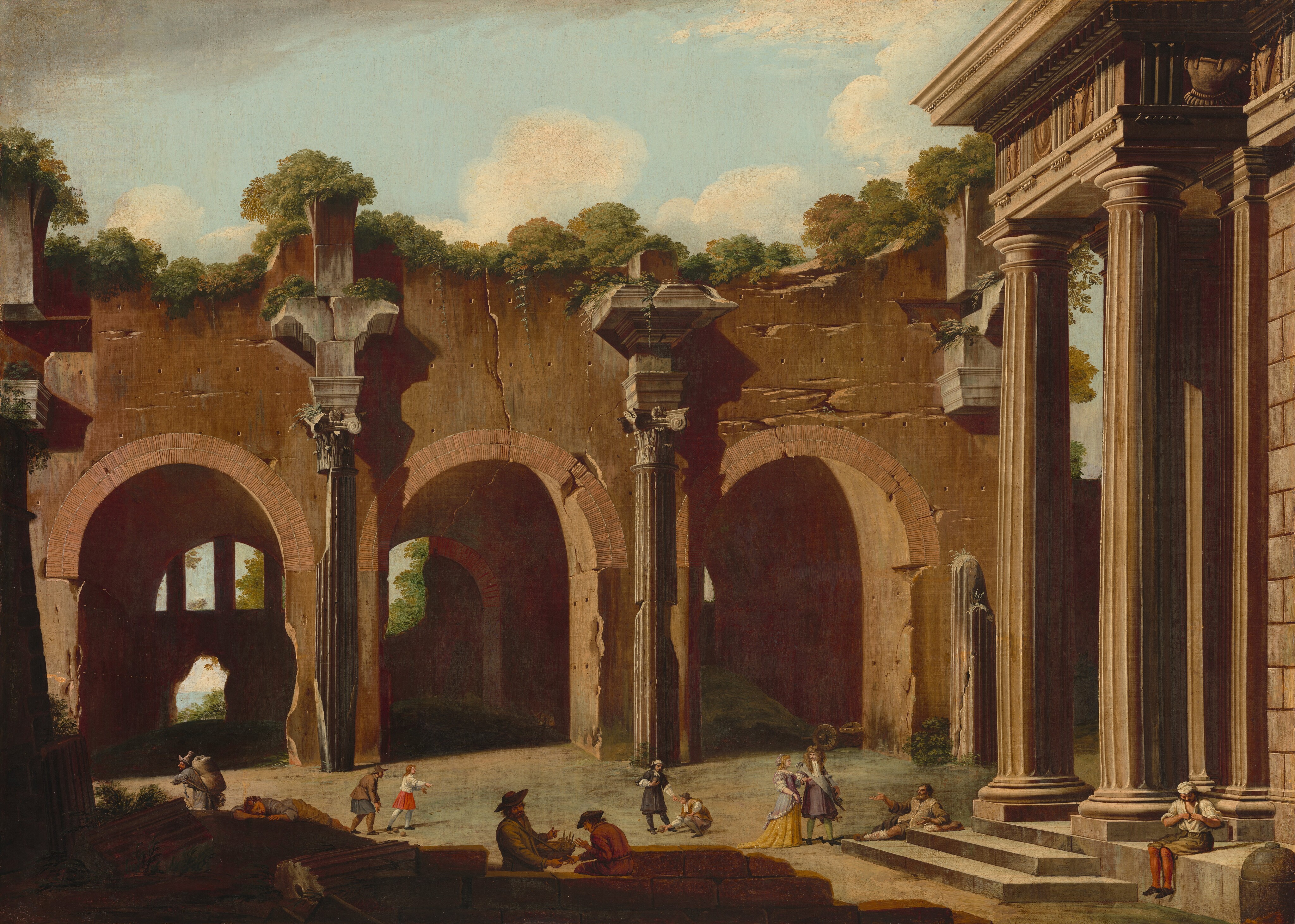 The Basilica of Constantine with a Doric Colonnade