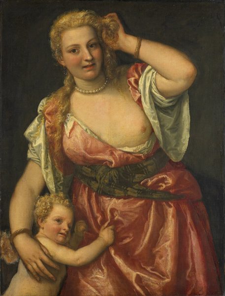 Venus and Cupid by Benedetto Caliari
